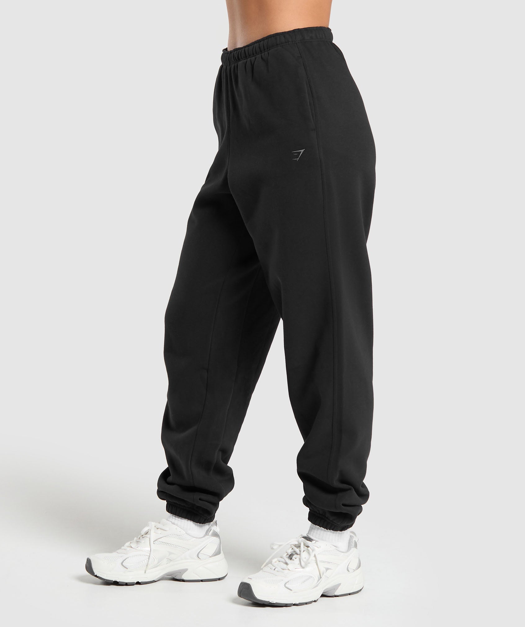 Fleece Joggers in Black - view 3