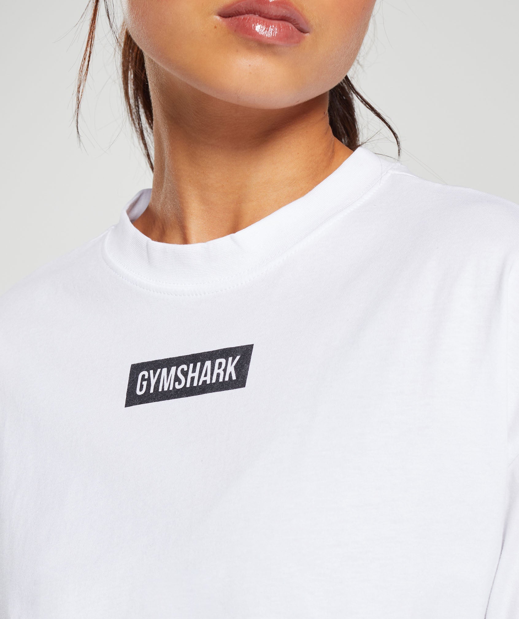 Block Oversized T-Shirt in White - view 5