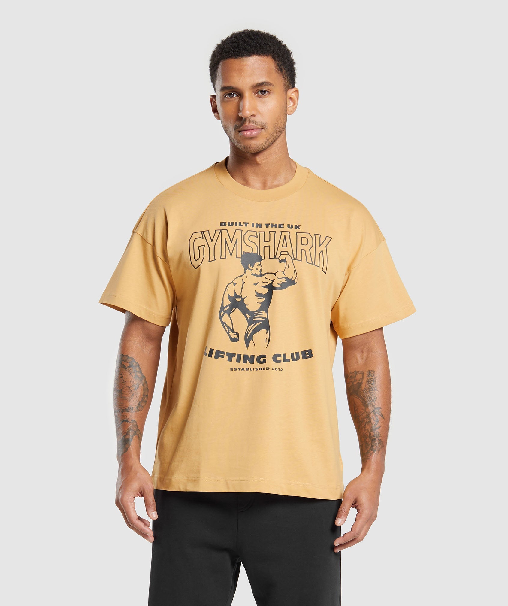 Built in the UK T-Shirt in Rustic Yellow - view 1