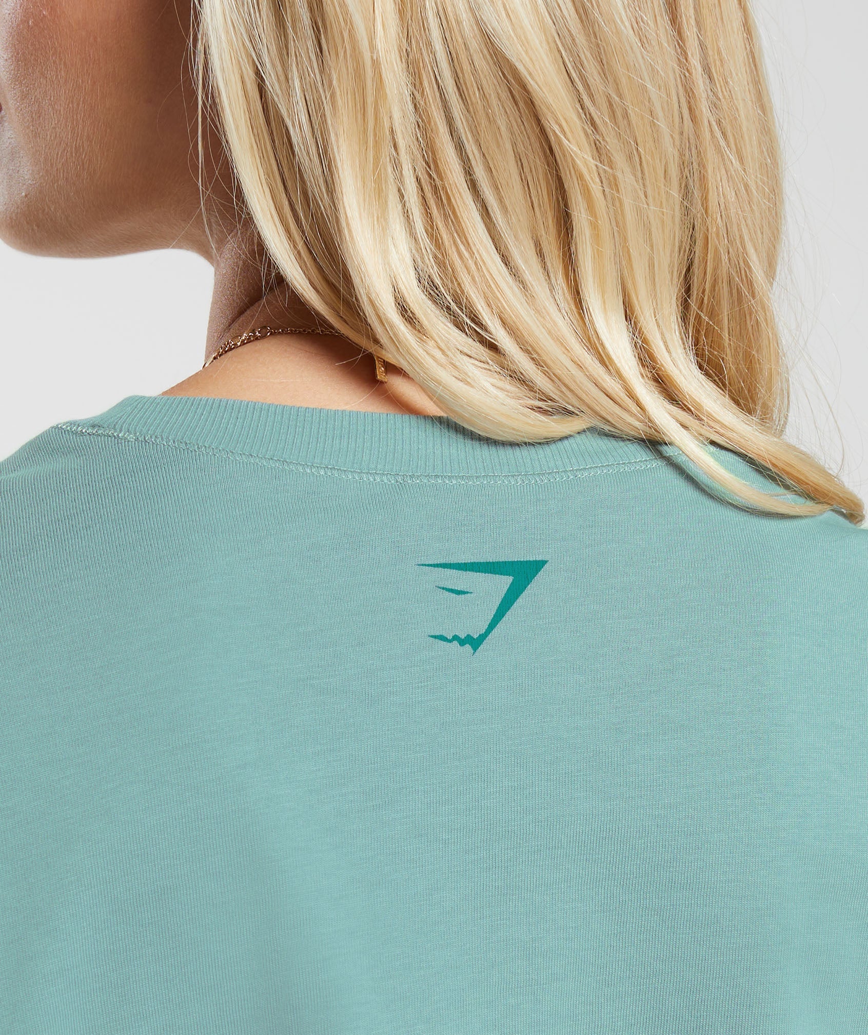Cherub Graphic Long Sleeve Top in Duck Egg Blue - view 6