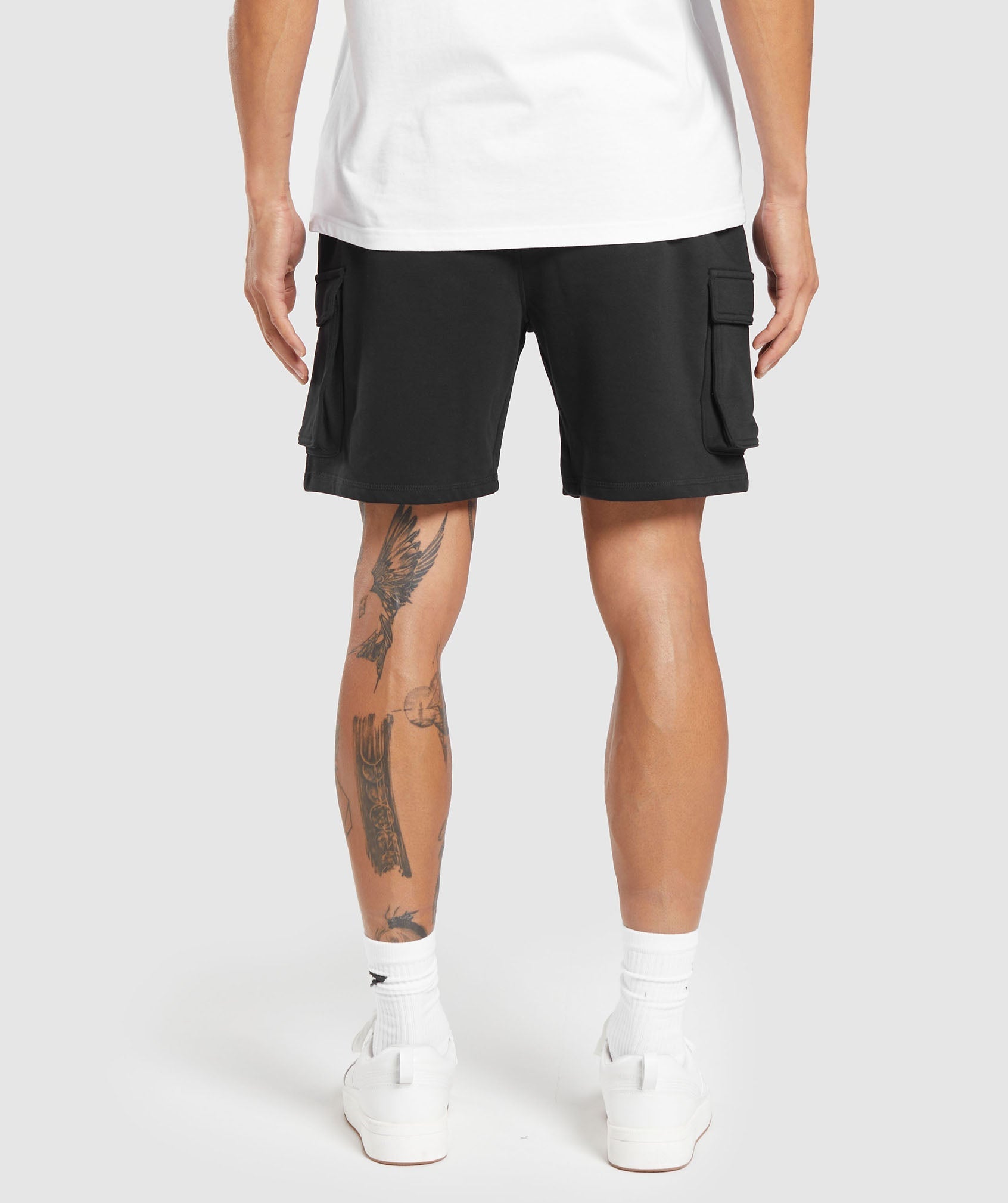 Crest Cargo Shorts in Black - view 3