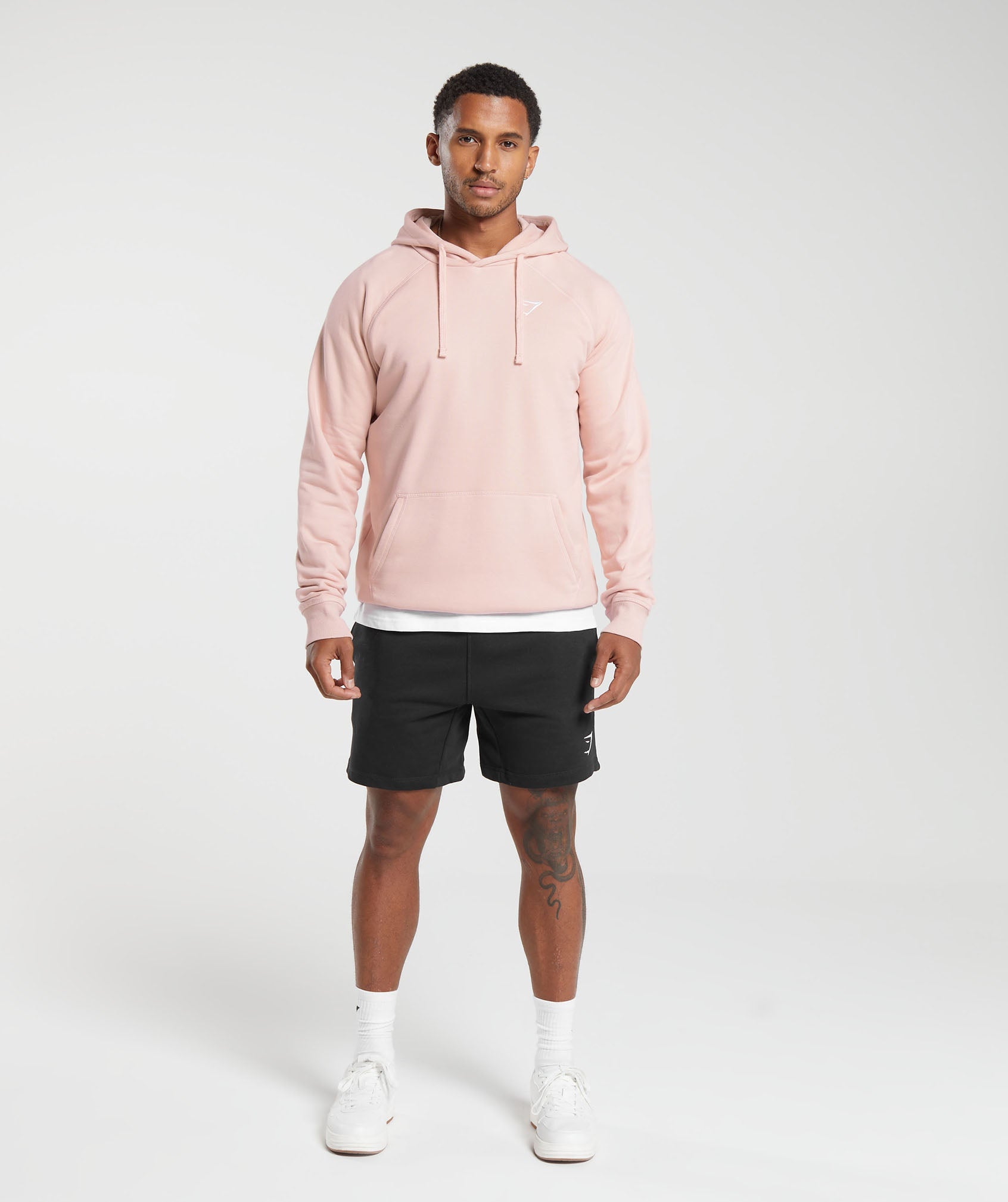 Crest Hoodie in Misty Pink