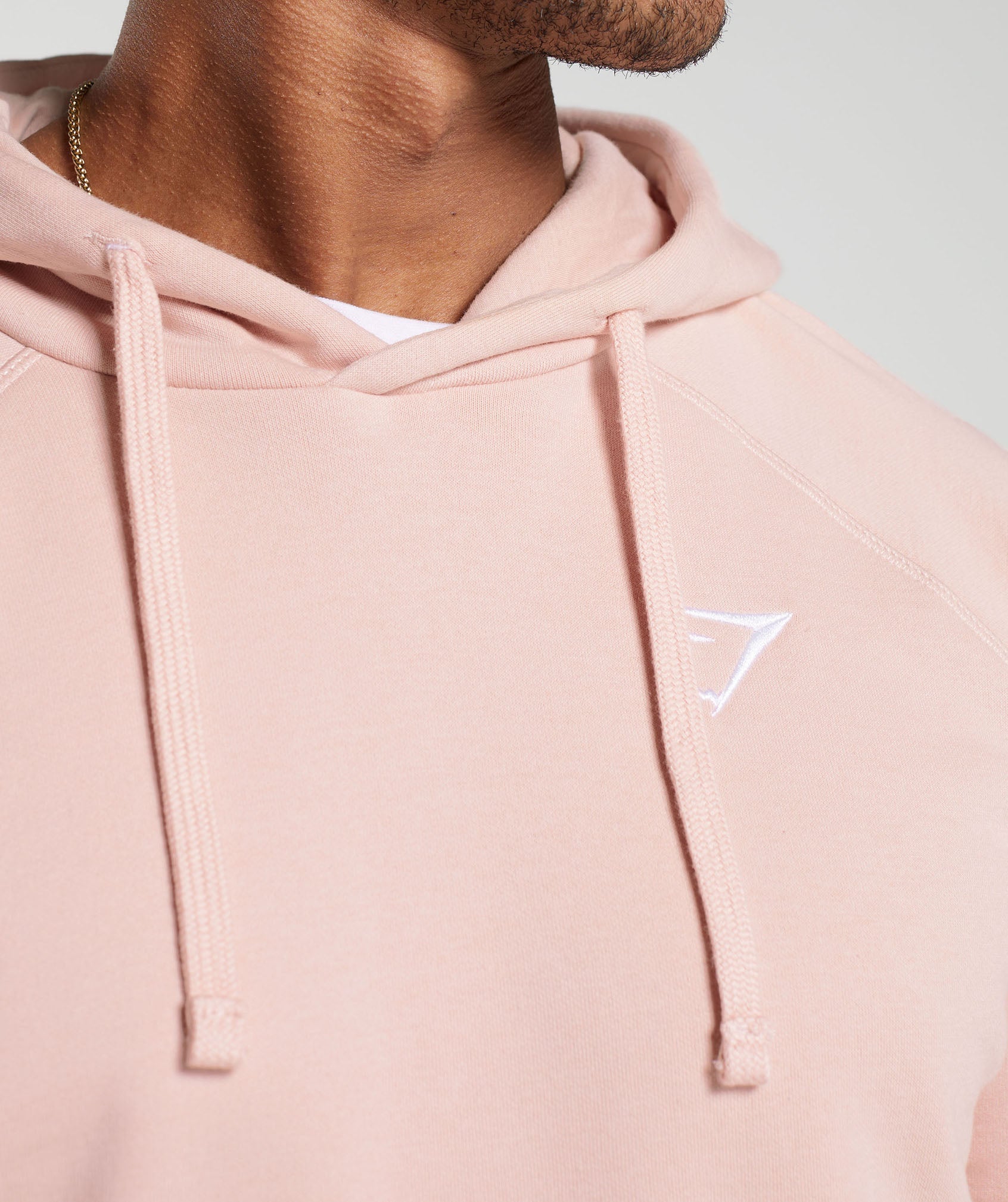 Crest Hoodie in Misty Pink