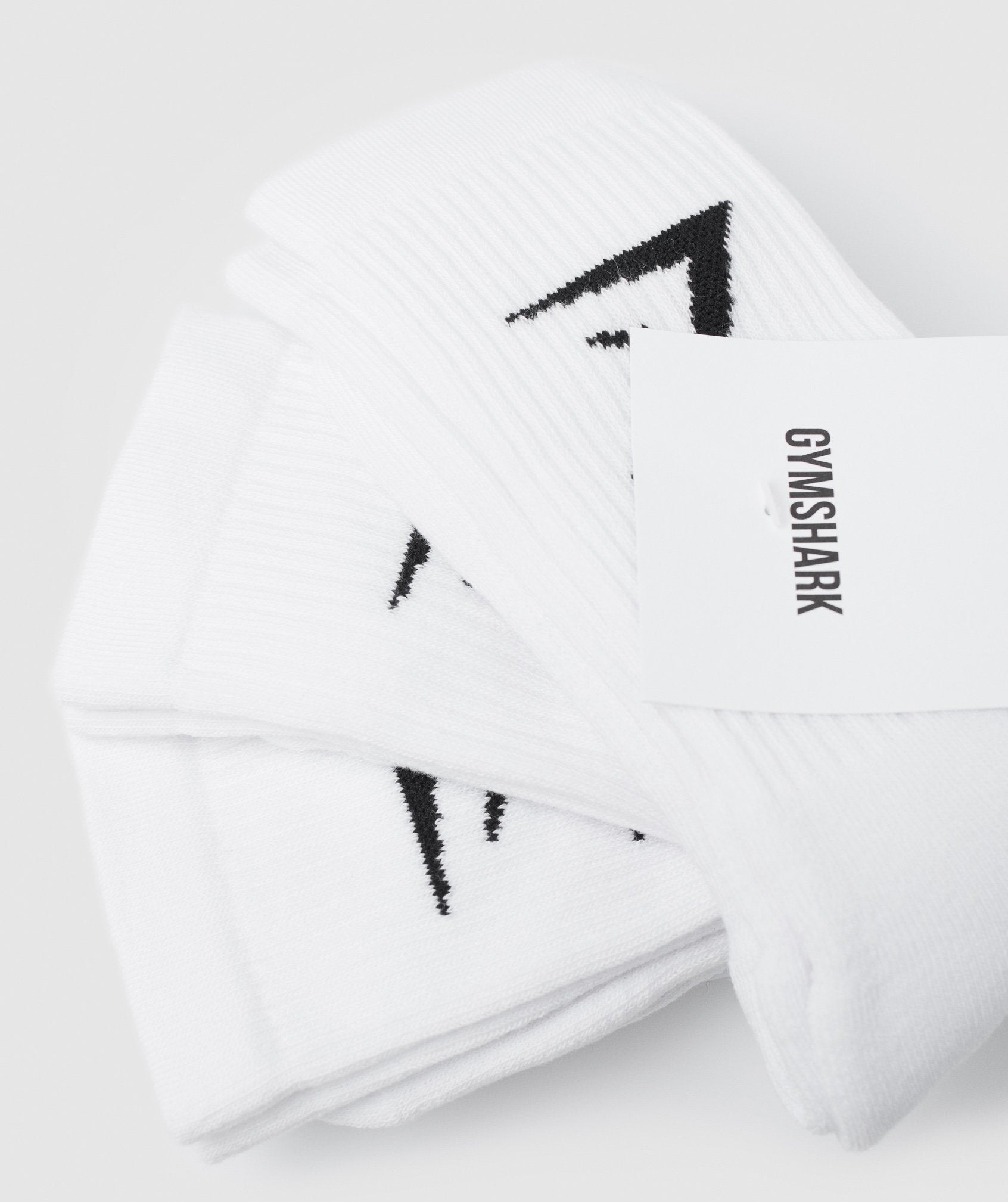 Crew Socks 3pk in White - view 4