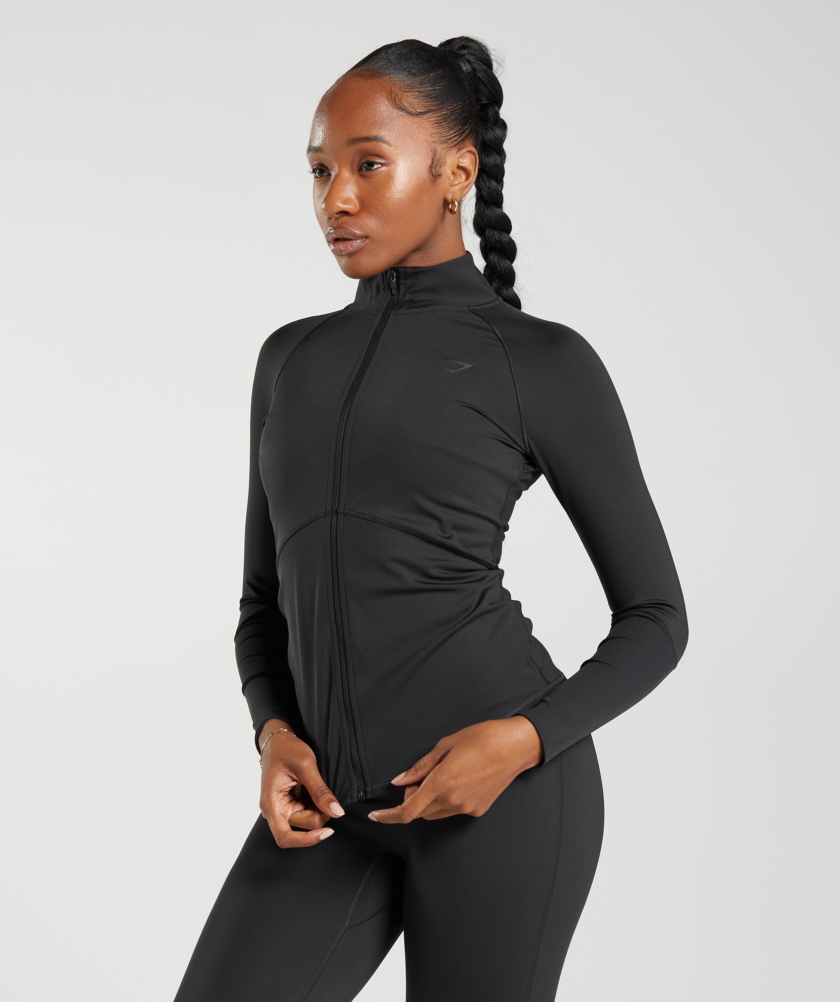 Elevate Zip Jacket in Black - view 3