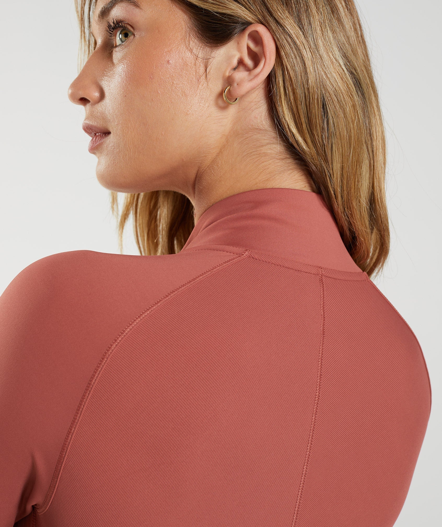 Elevate Zip Jacket in Rose Brown - view 5