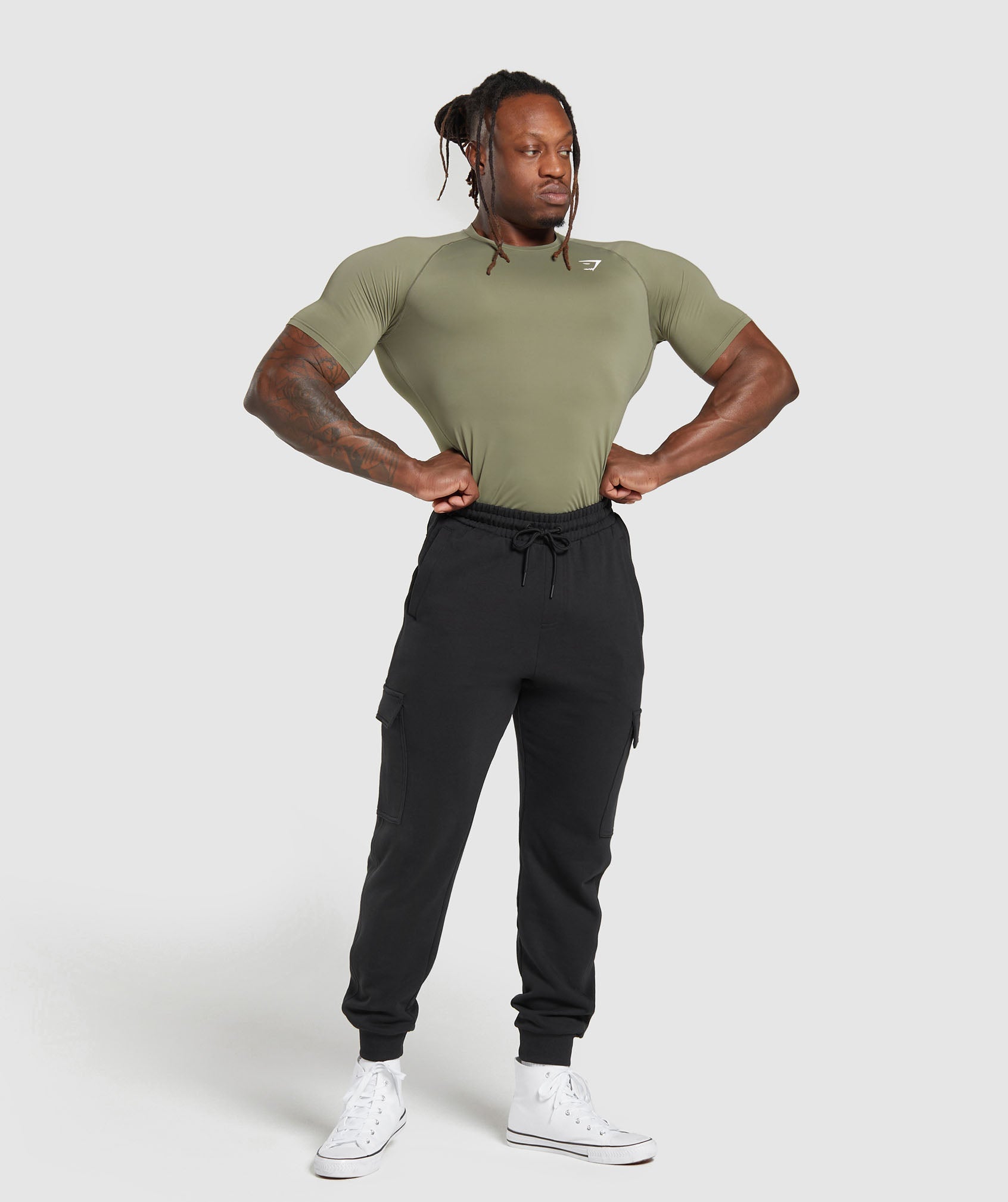 Element Baselayer T-Shirt in Utility Green - view 3