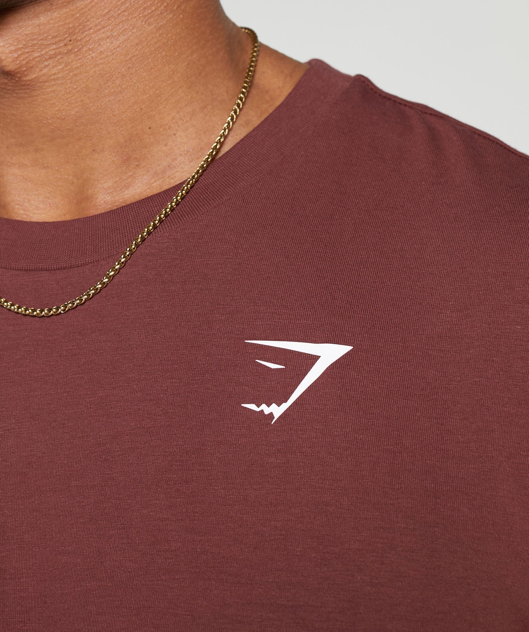 Essential Oversized T-Shirt in Burgundy Brown - view 5