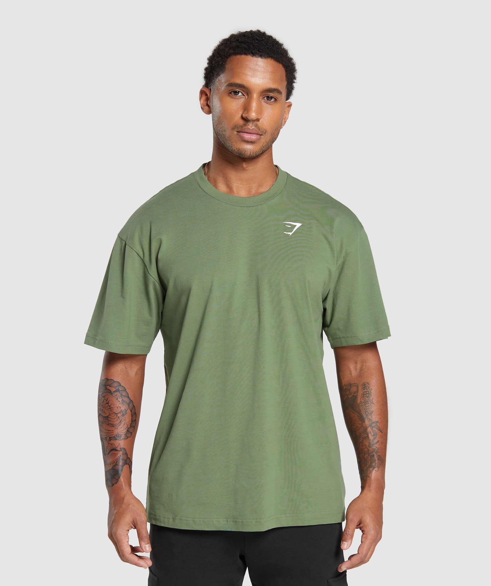 Essential Oversized T-Shirt in Force Green - view 1