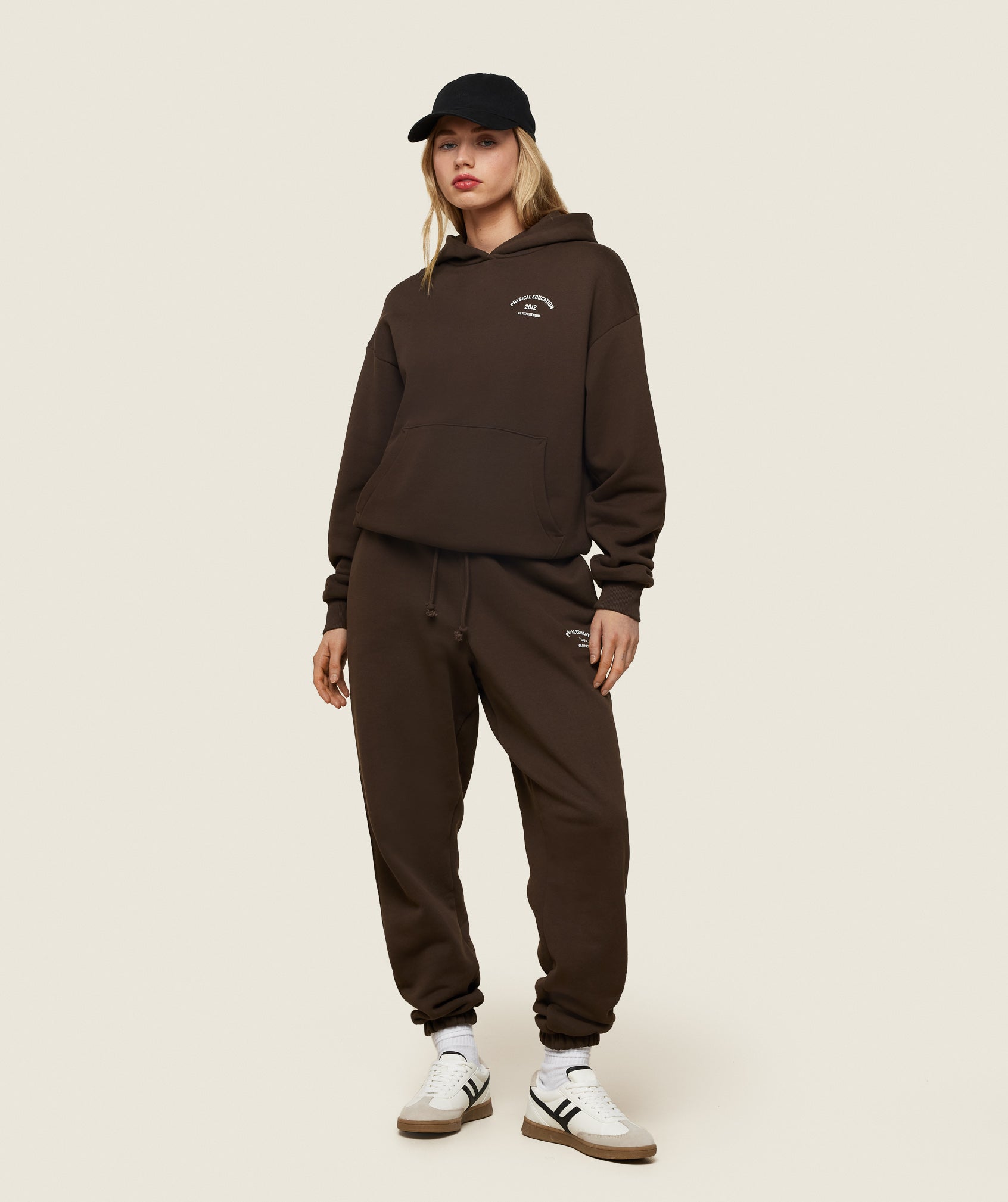 Phys Ed Graphic Hoodie in Archive Brown - view 3