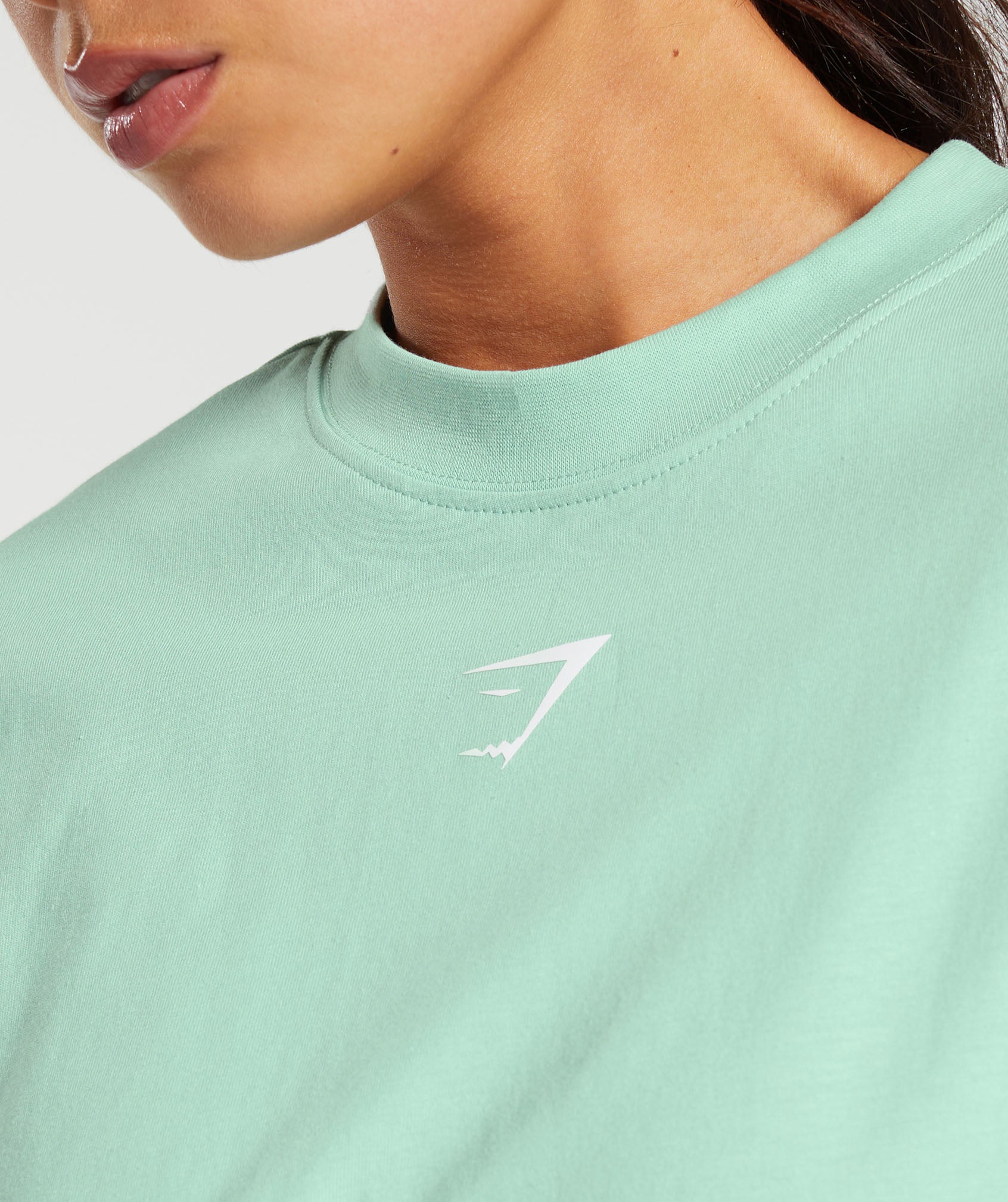 Fraction Oversized T-Shirt in Lido Green - view 6