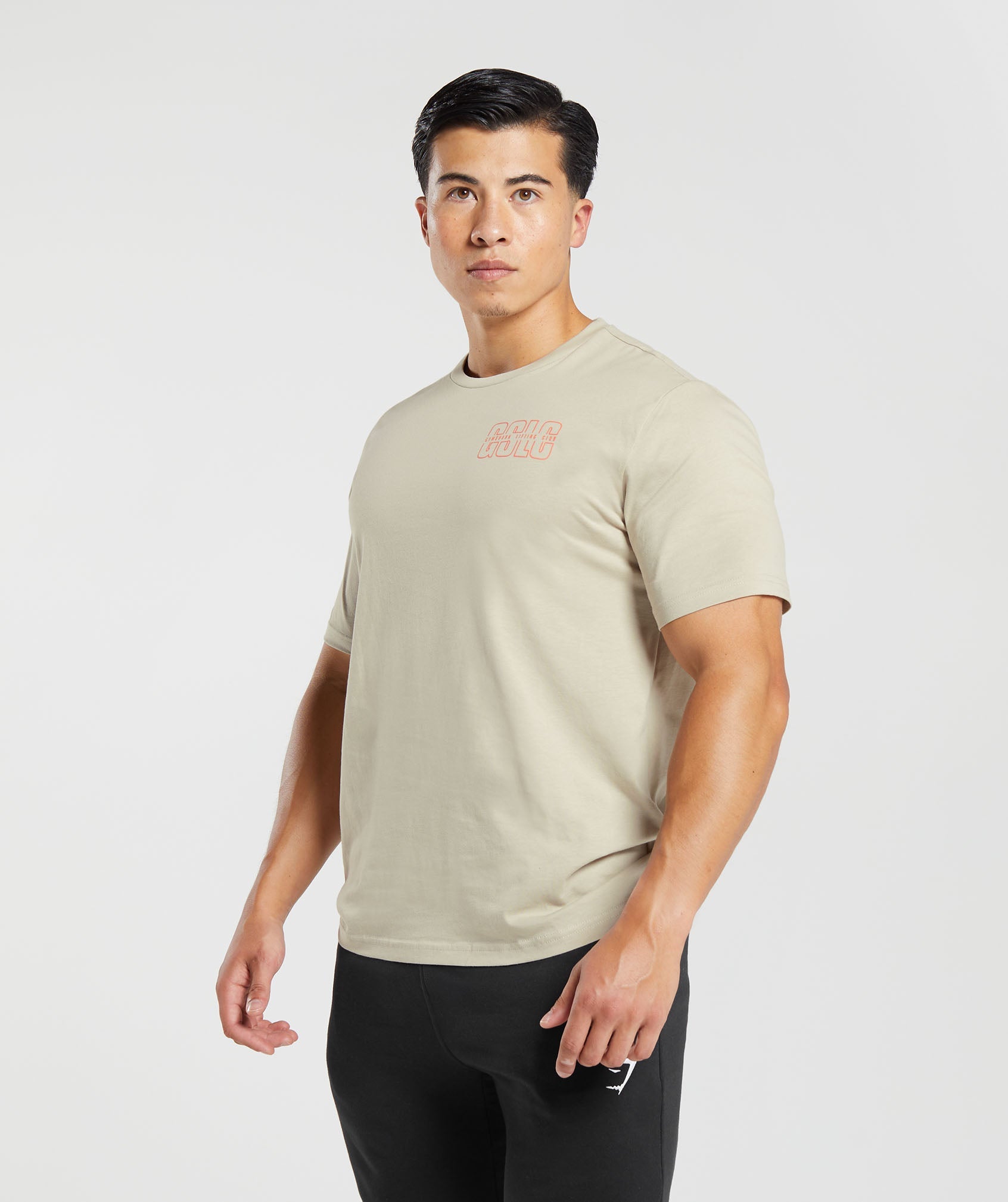 Lifting Club T-Shirt in Washed Stone Brown - view 3