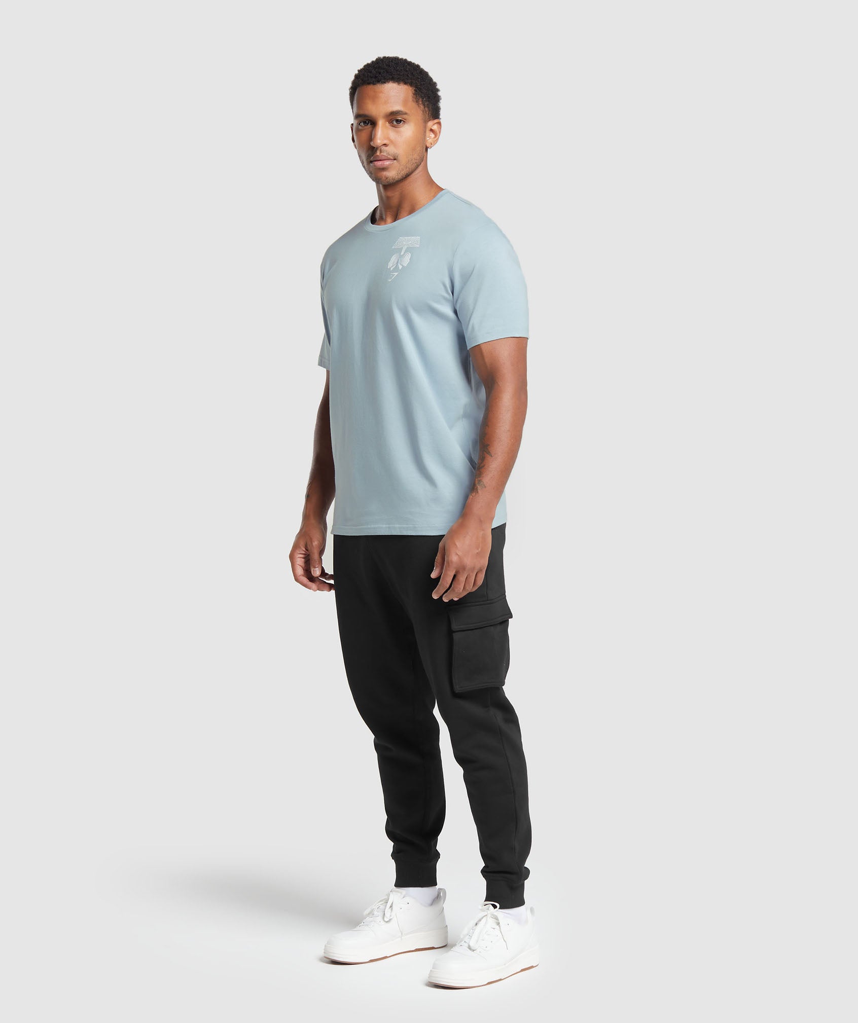 Hybrid Wellness T-Shirt in Salt Blue - view 4