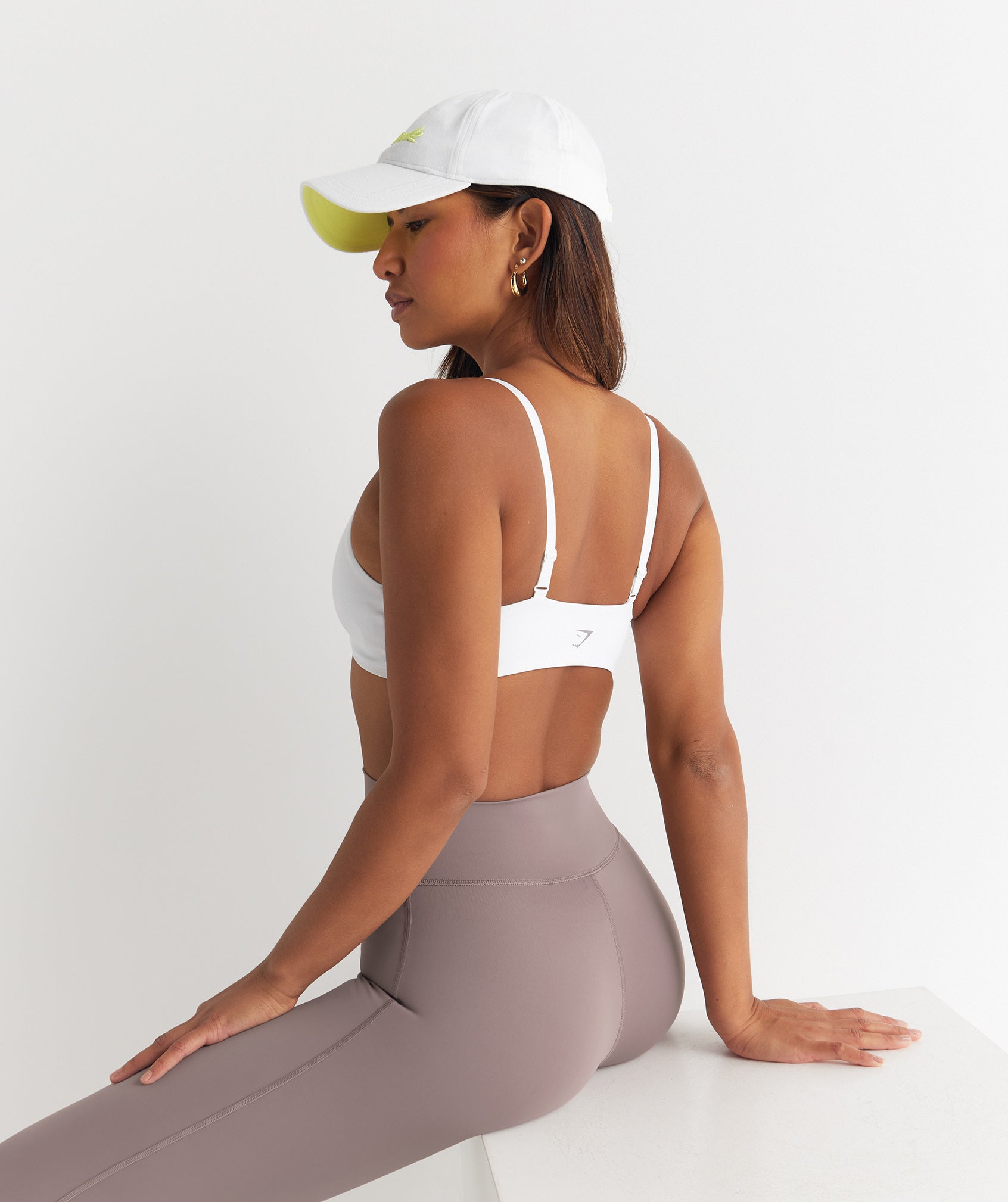 Elevate Twist Front Bralette in White - view 2