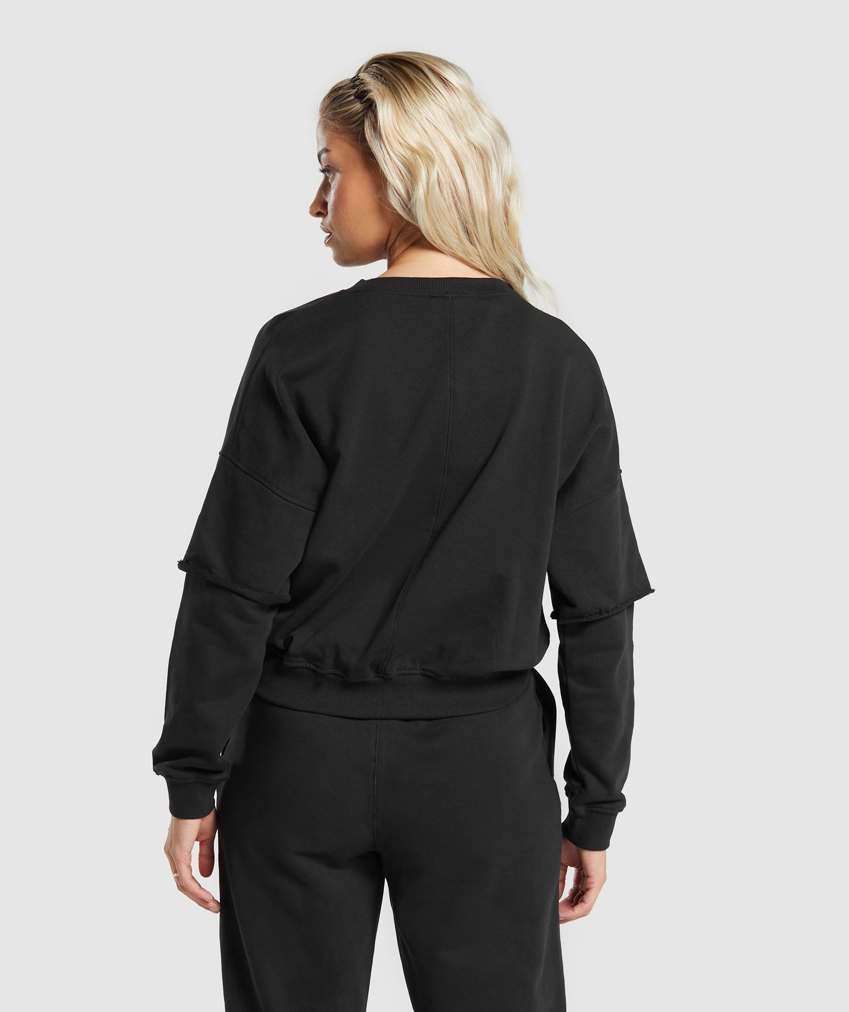 Lifting Oversized Sweatshirt in Black - view 2