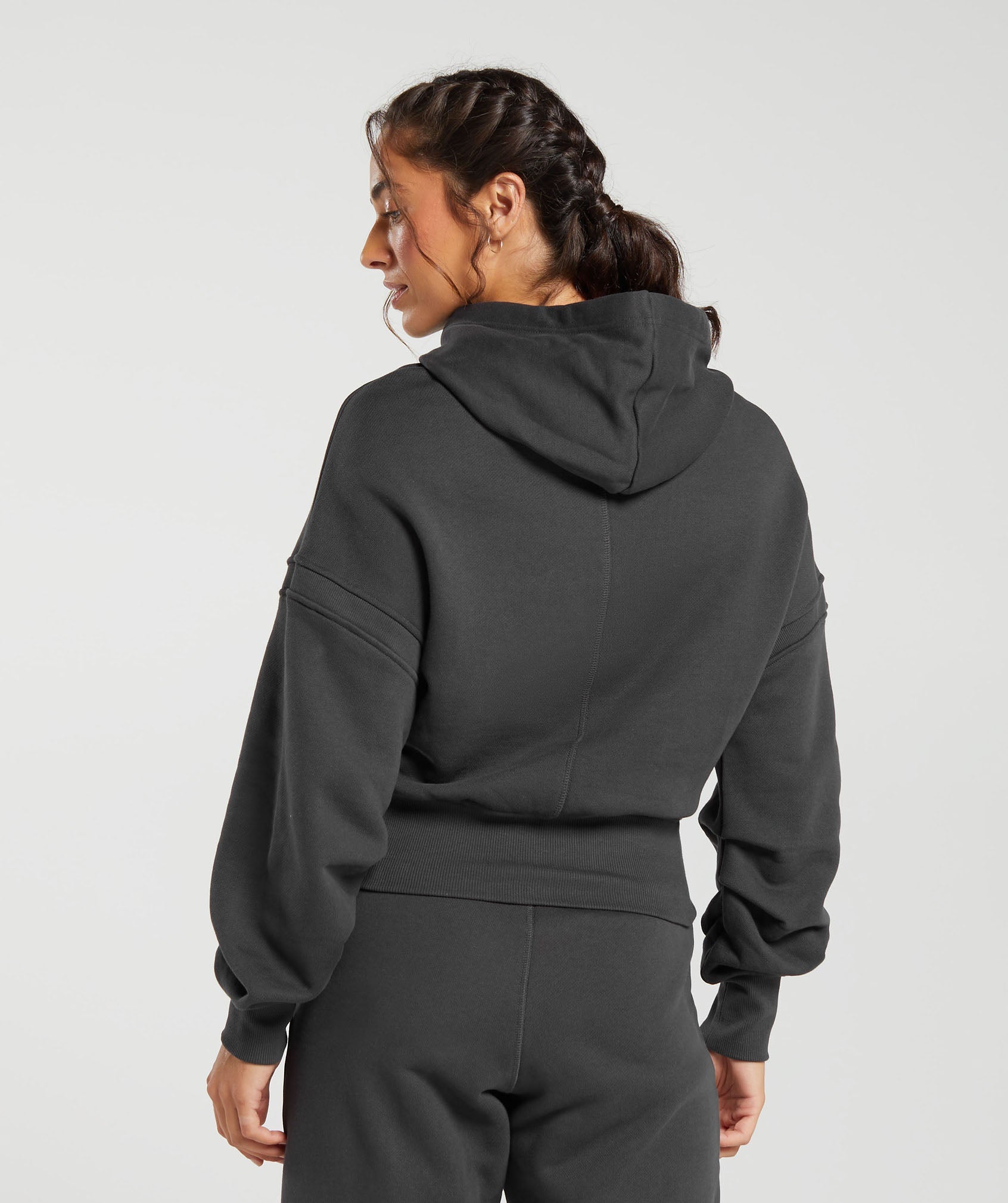 Heavyweight Loopback Sweat Hoodie in Asphalt Grey - view 2