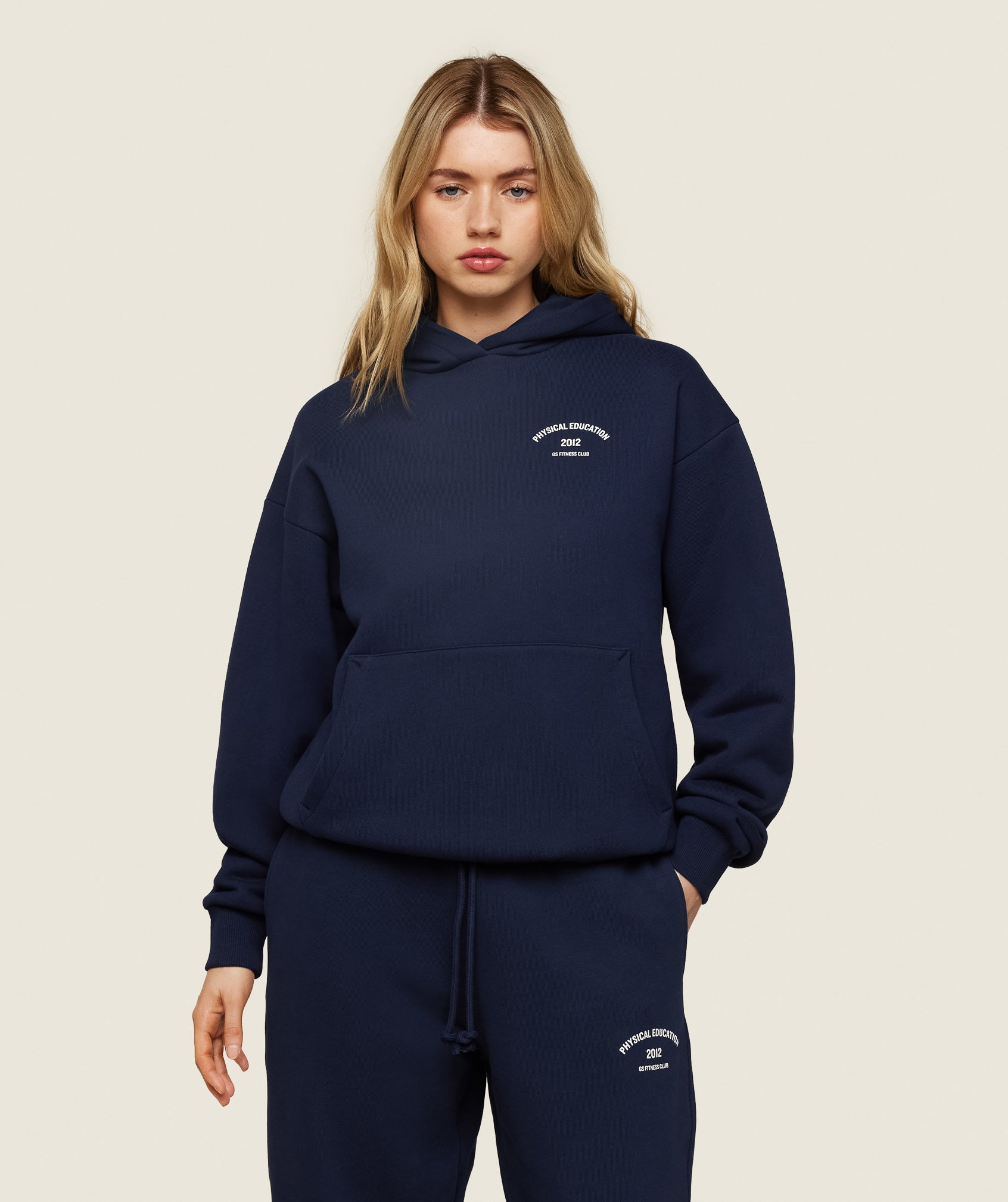 Phys Ed Graphic Hoodie in Blue - view 1