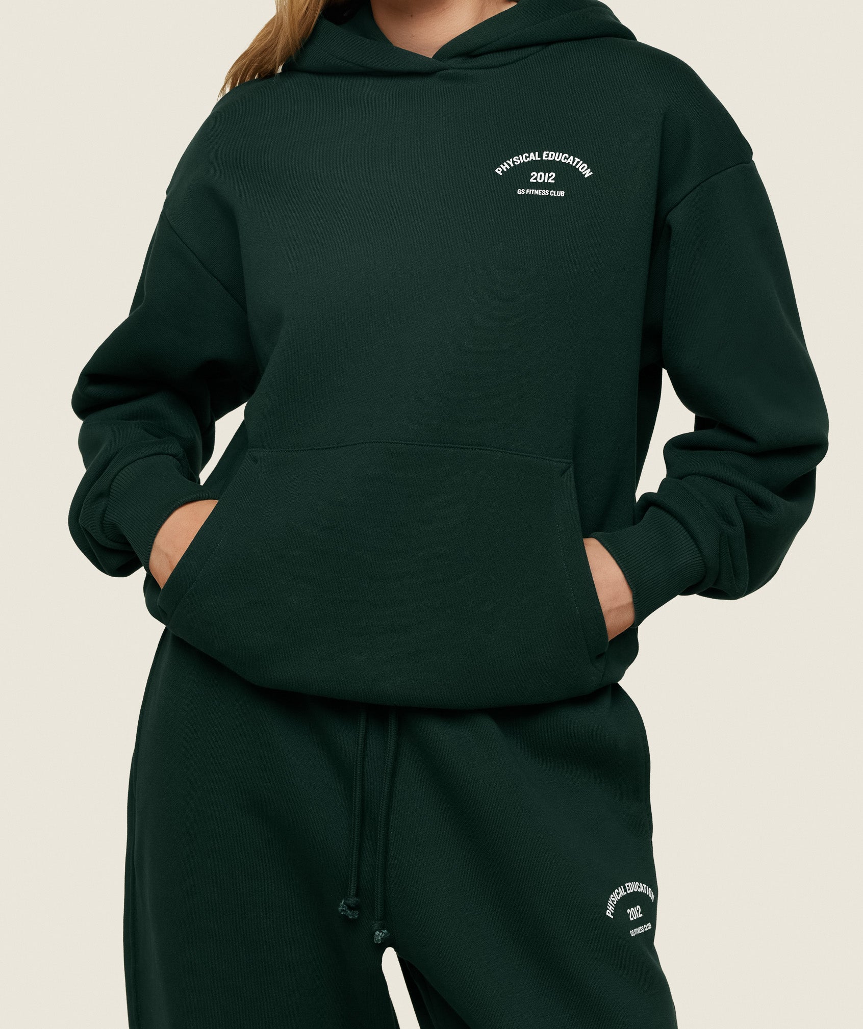 Phys Ed Graphic Hoodie in Green - view 3