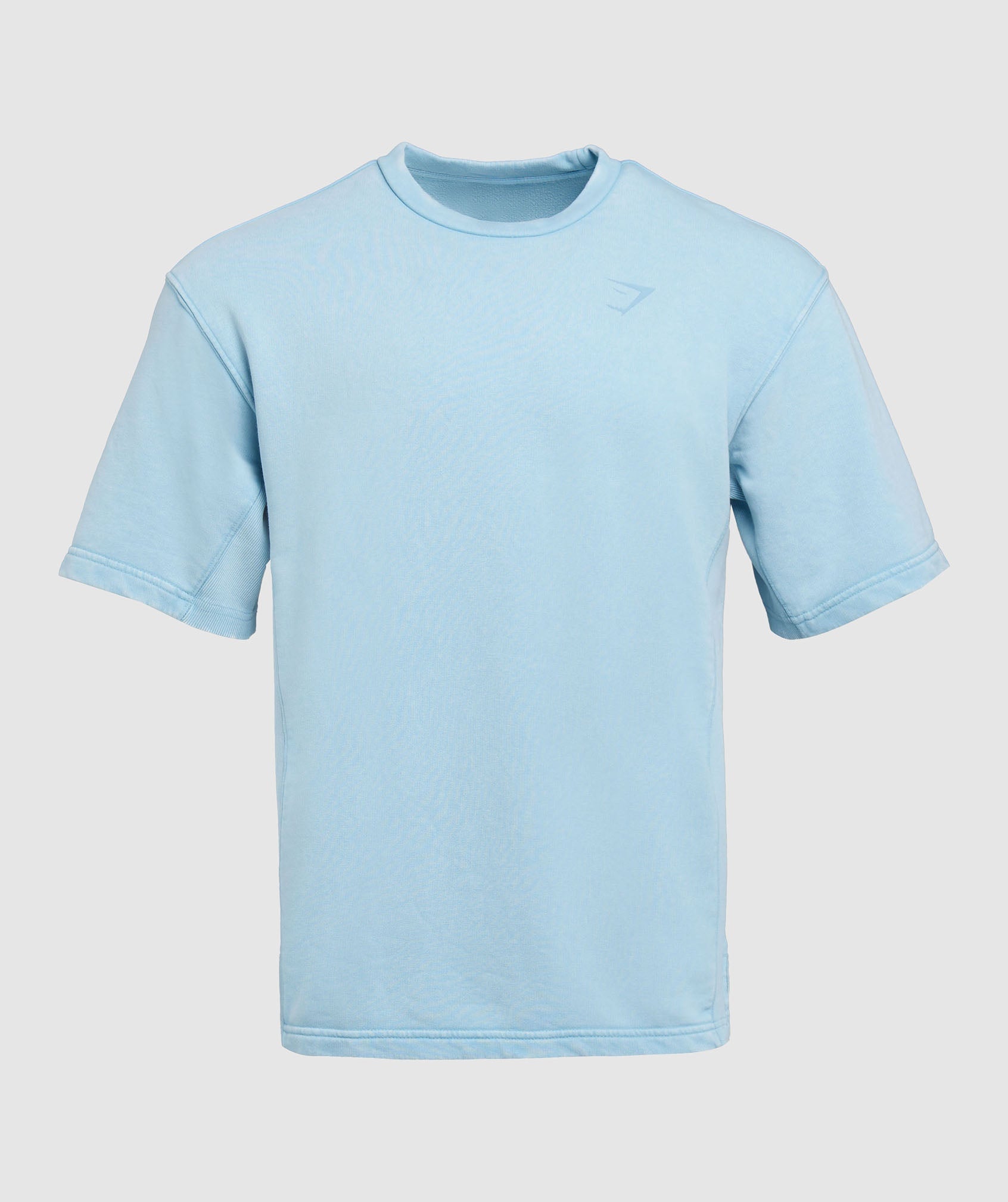 Power Washed Short Sleeve Crew in Ozone Blue - view 3