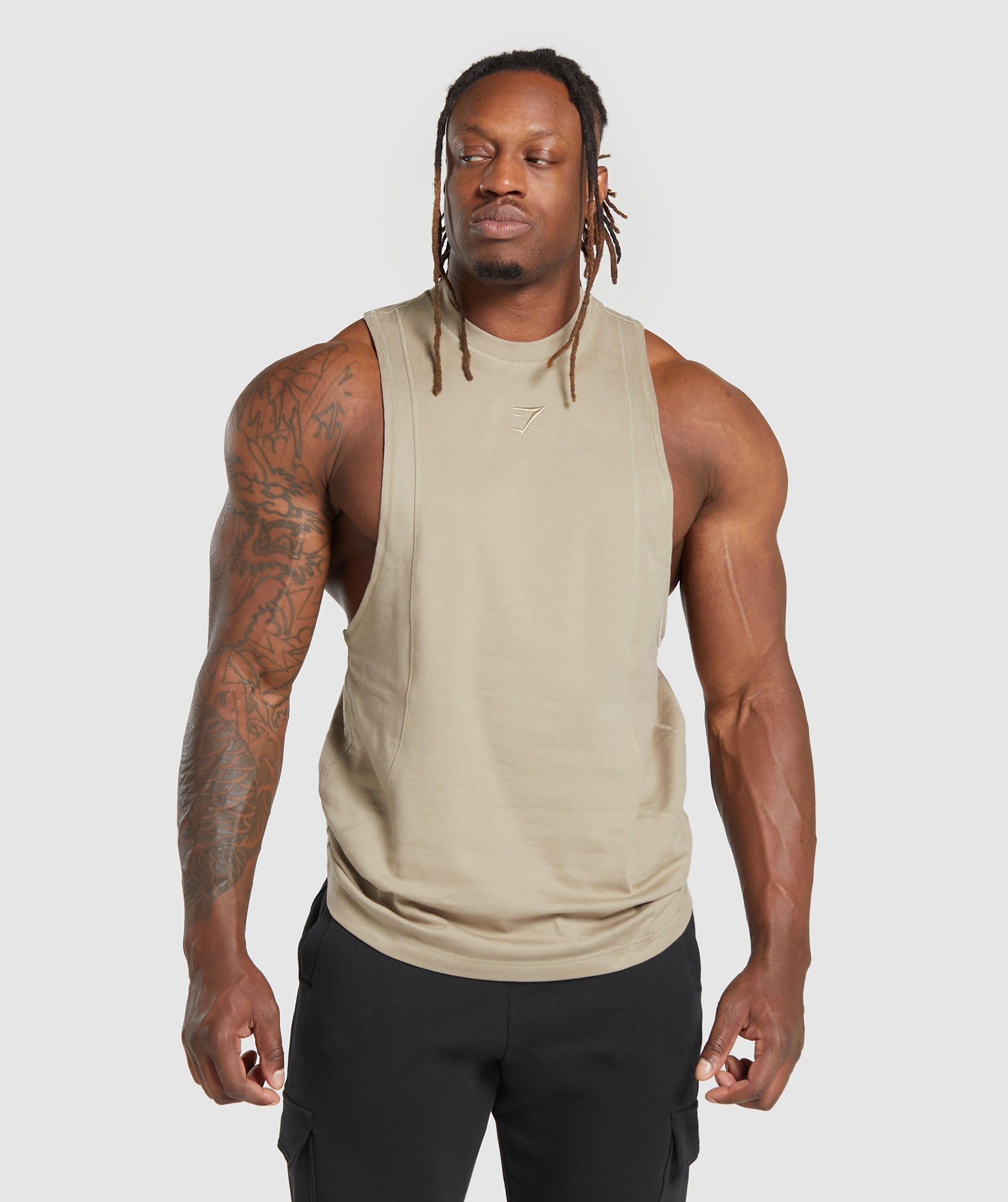 Premium Lifting Drop Arm Tank in Sand Brown