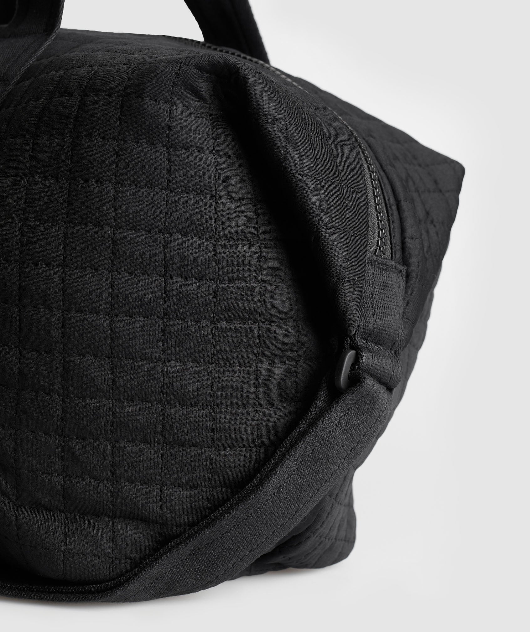 Quilted Tote Bag in Black - view 2