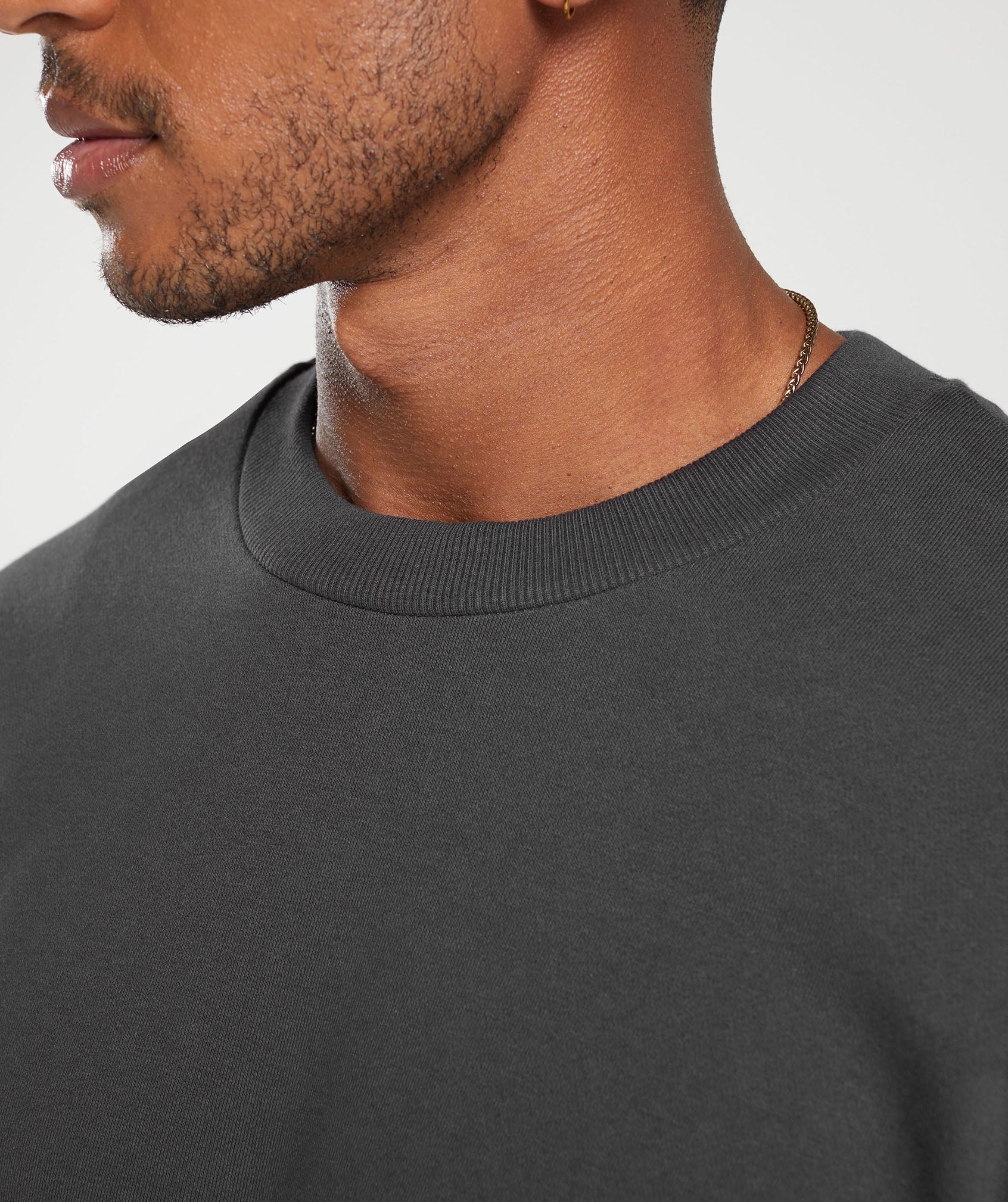 Rest Day Essential Crew in Onyx Grey - view 5