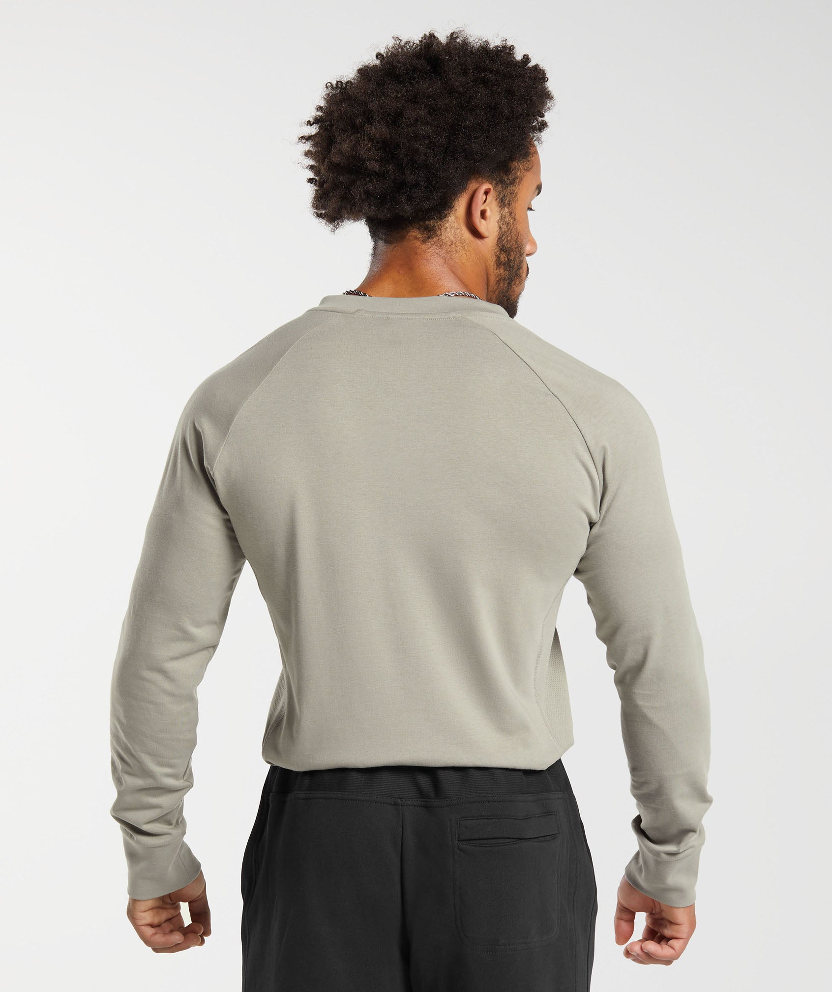 Rest Day Essentials Henley in Ecru Brown - view 2