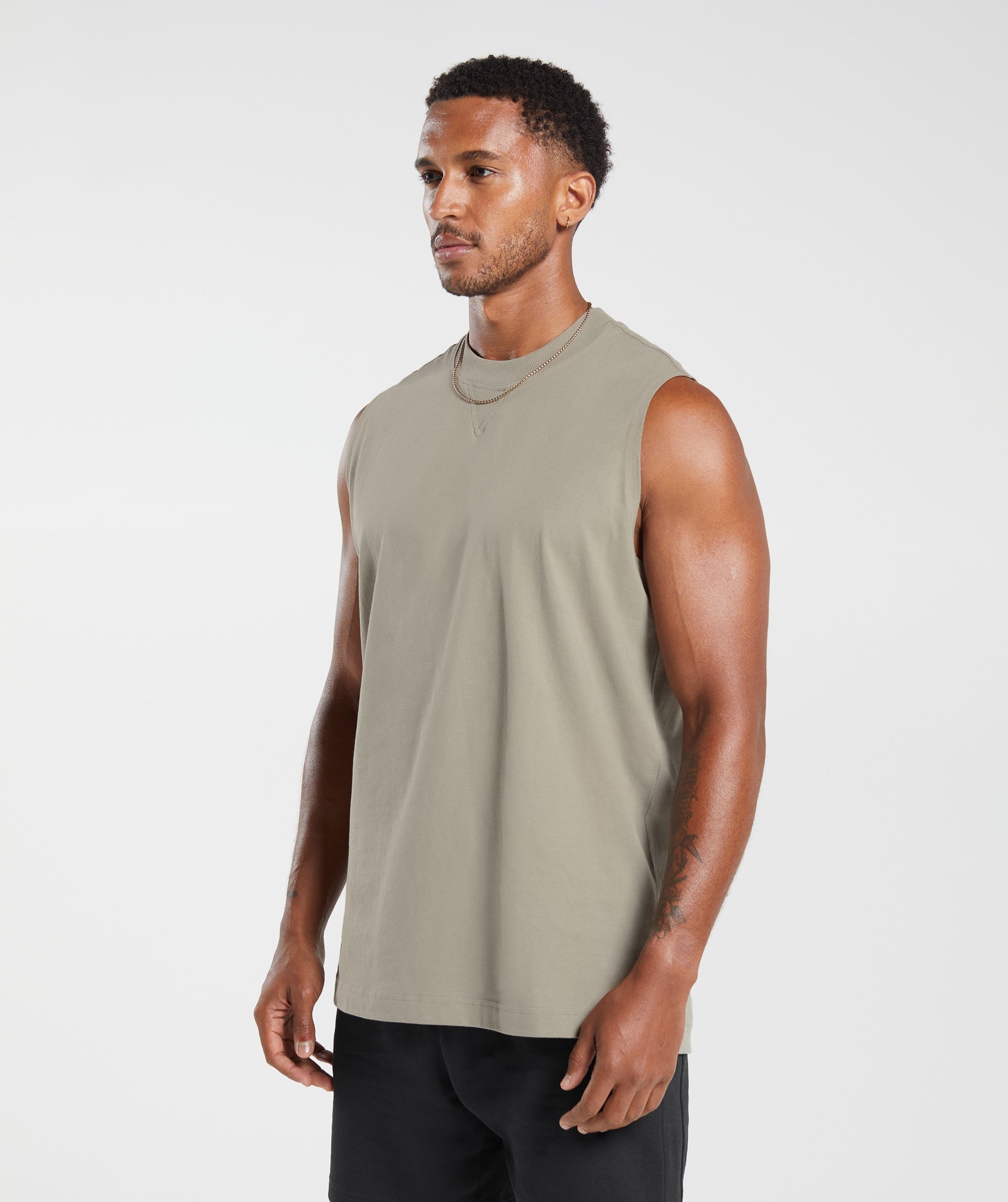 Rest Day Essentials Tank in Linen Brown - view 3