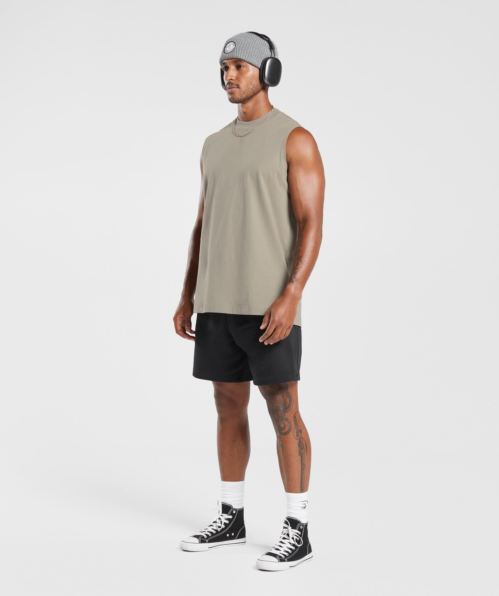 Rest Day Essentials Tank in Linen Brown - view 4