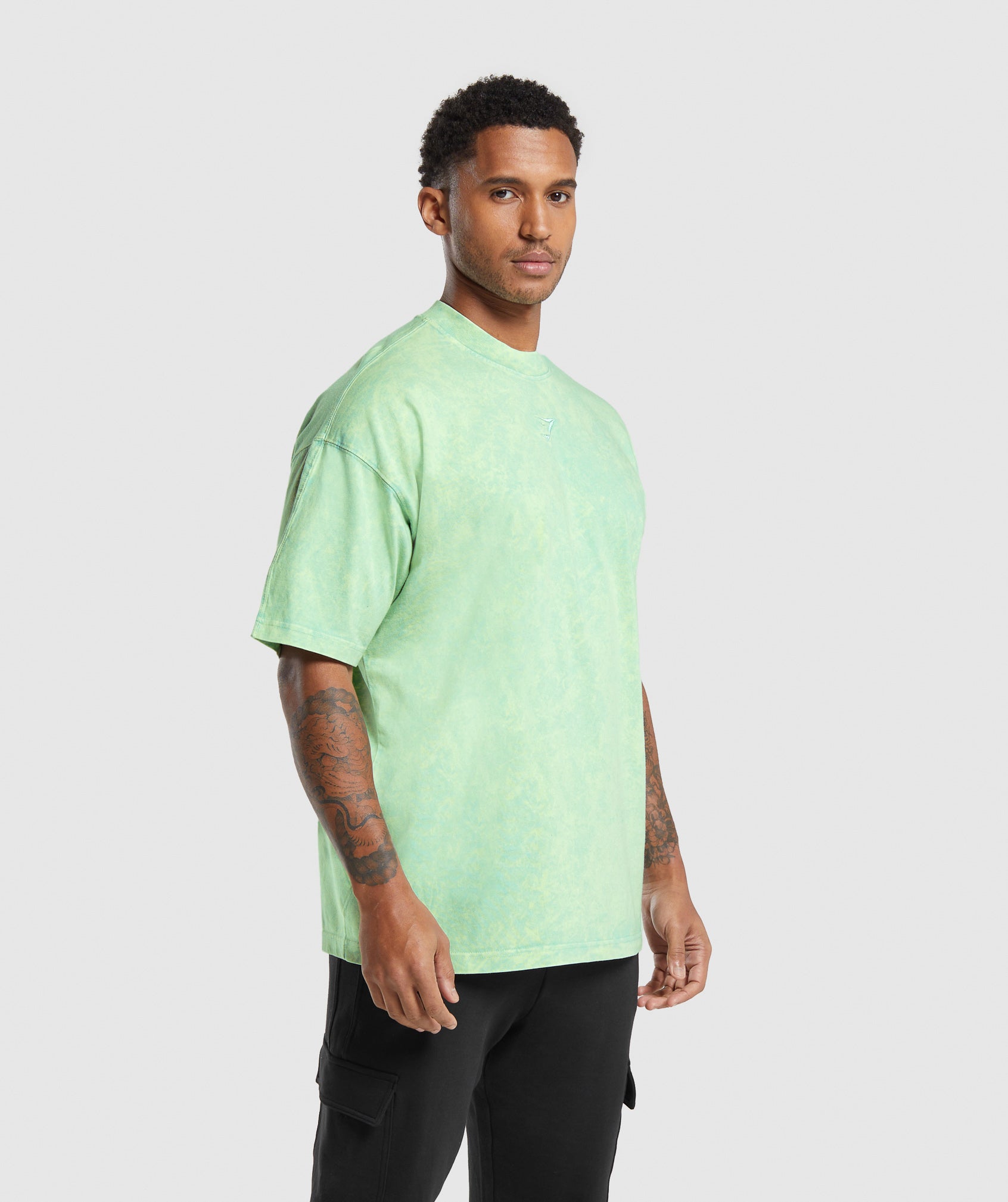 Rest Day Washed T-Shirt in Lido Green - view 3