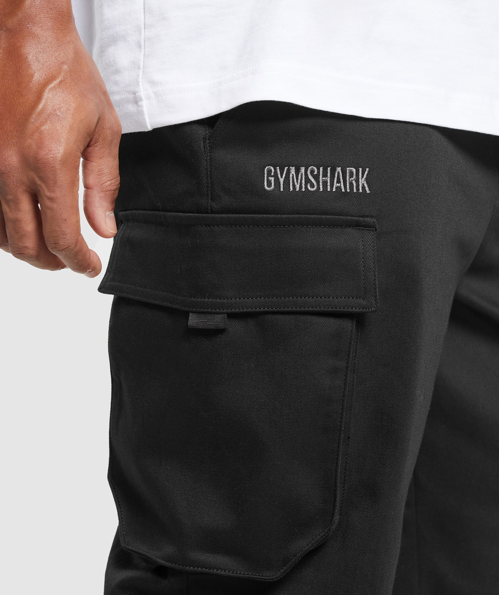 Rest Day Woven Cargo Pants in Black - view 5