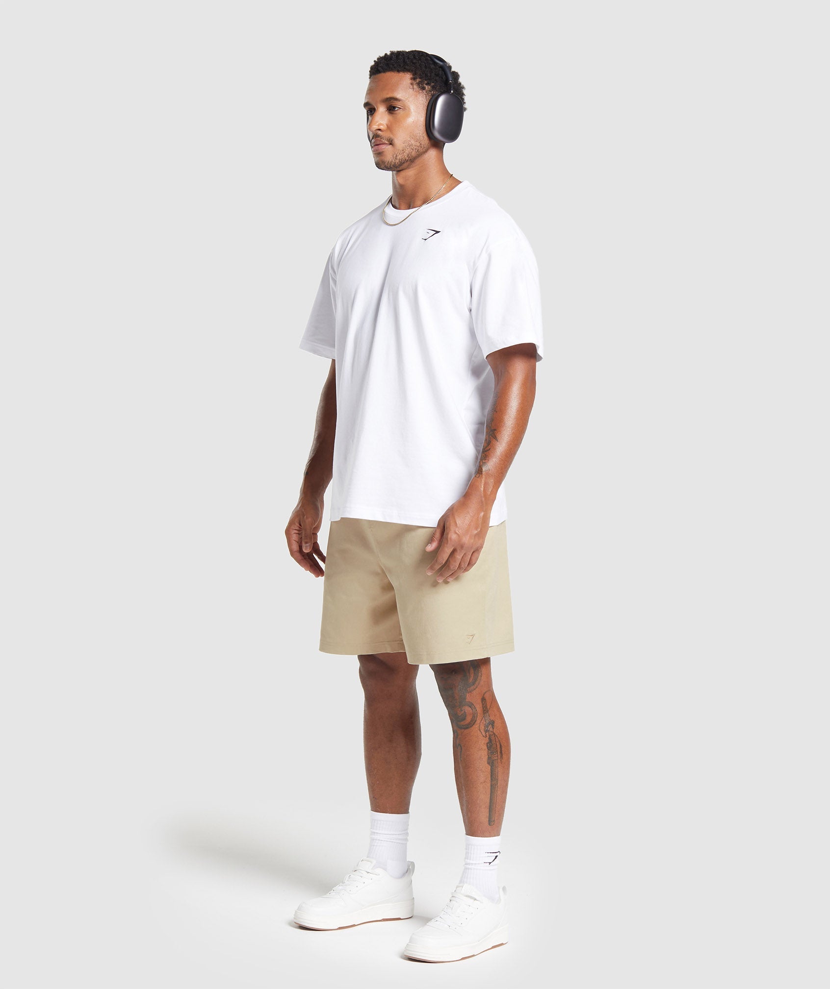 Rest Day Woven Shorts in Desert Beige - view 4