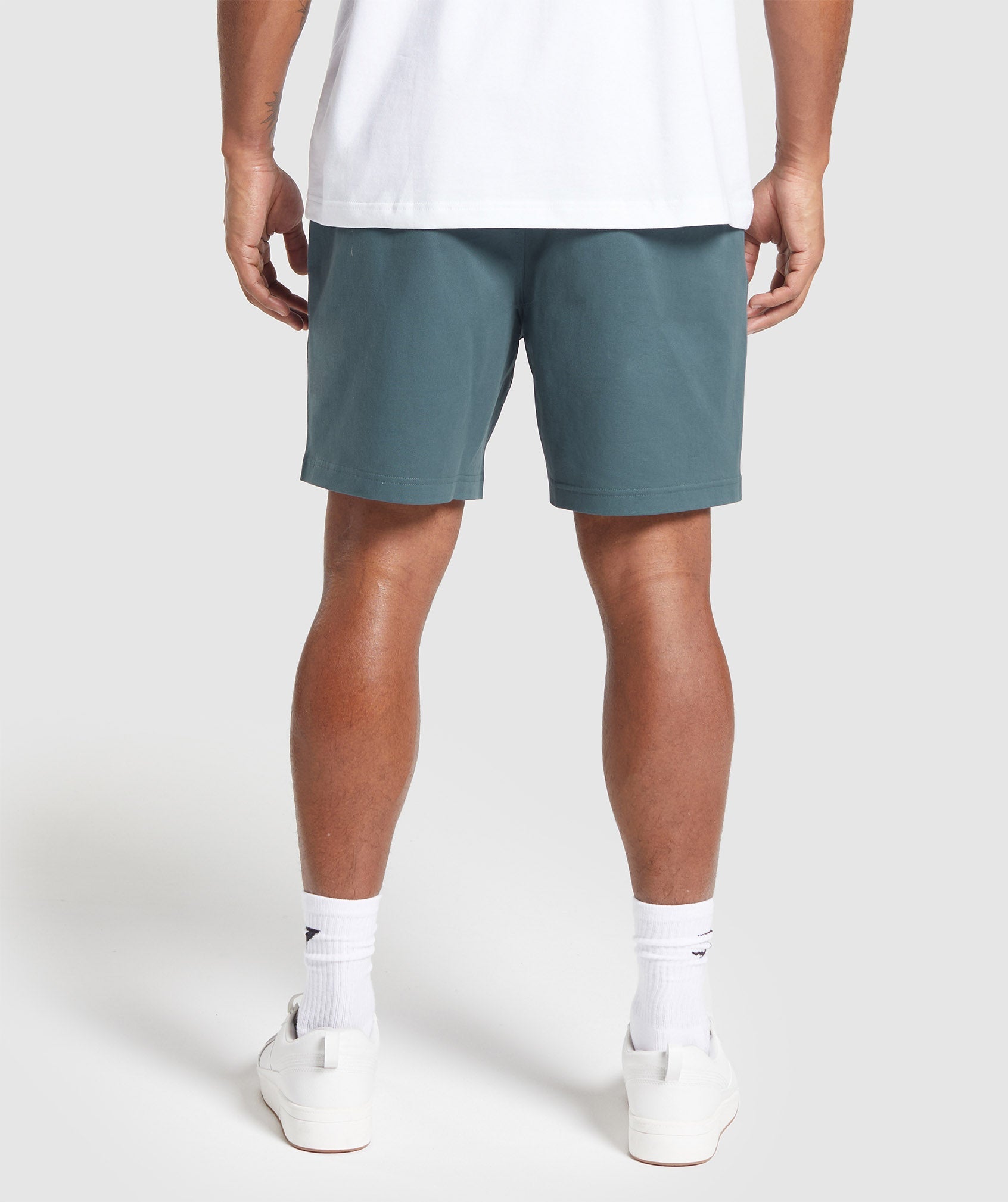 Rest Day Woven Shorts in Smokey Teal - view 2