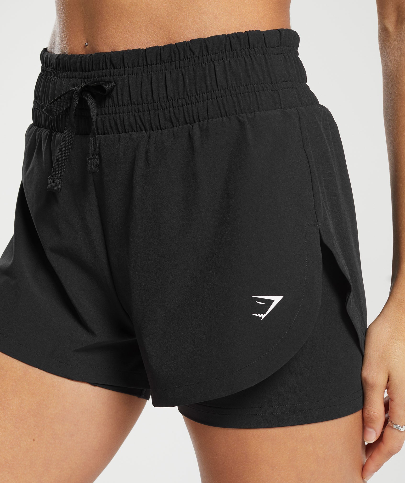 Running 2 In 1 Shorts- Black in null - view 5