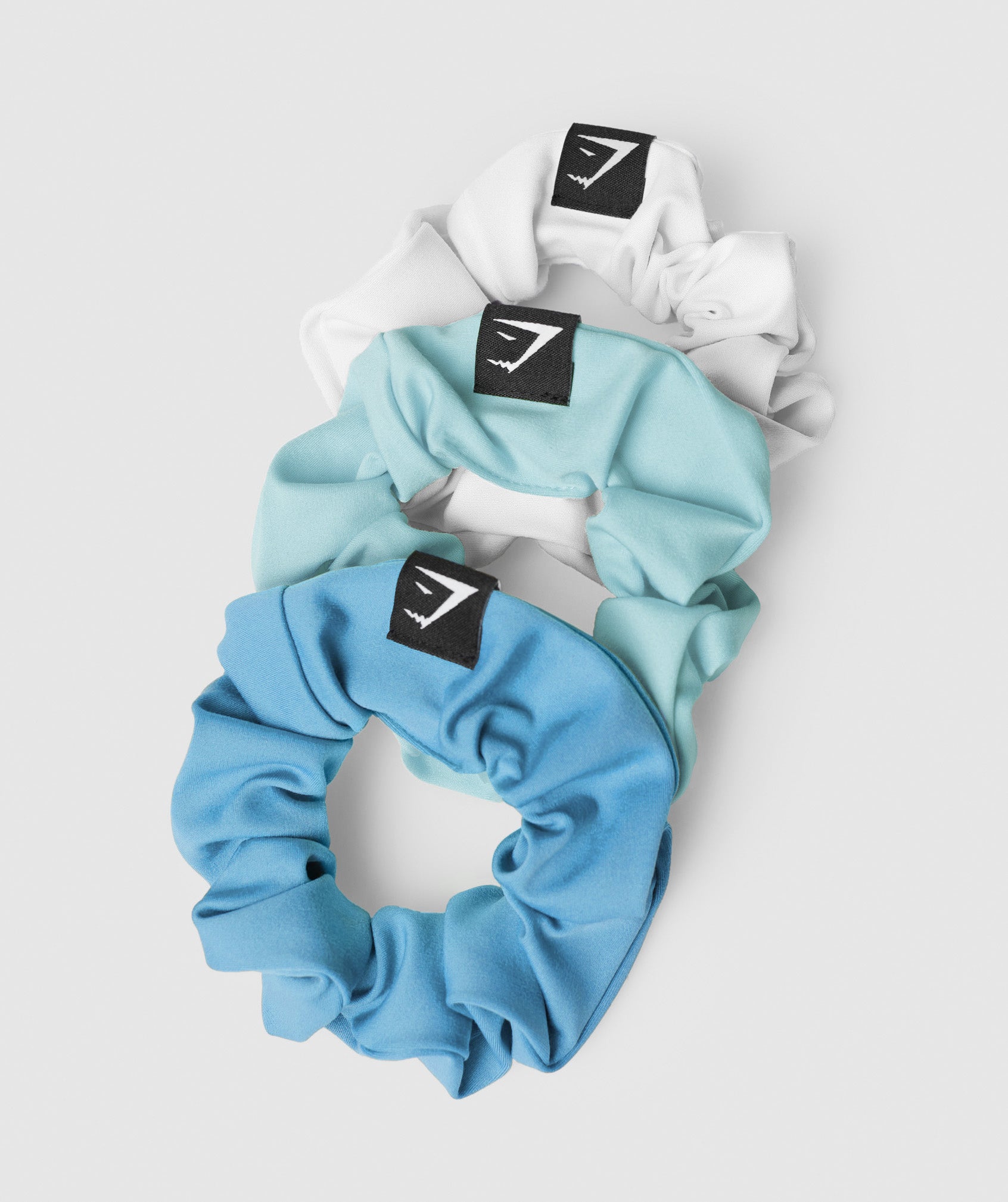 Scrunchies 3pk in Pearl Blue/Coastal Blue/White - view 1