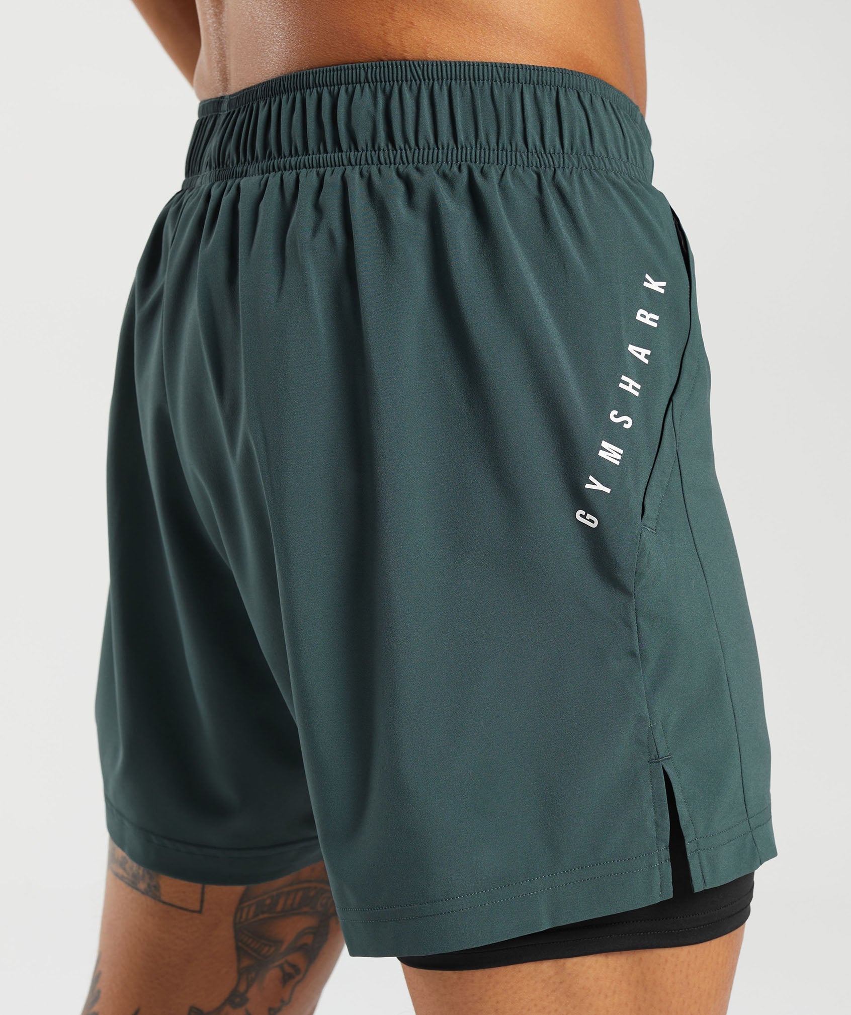 Sport 5" 2 in 1  Shorts in Fog  Green/Black - view 5