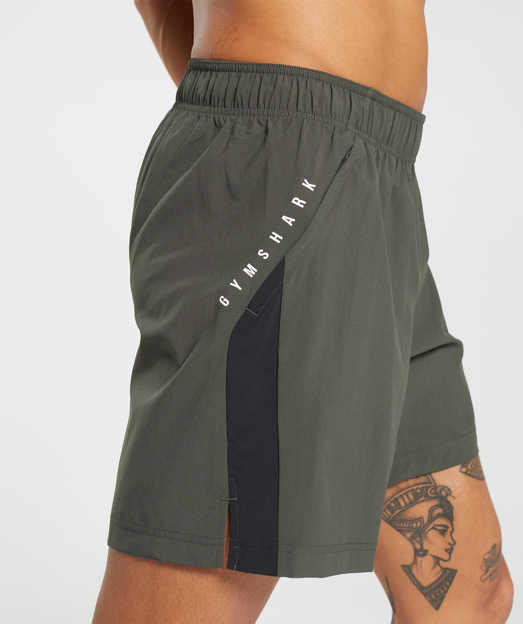 Sport 7" Shorts in Strength Green/Black - view 7