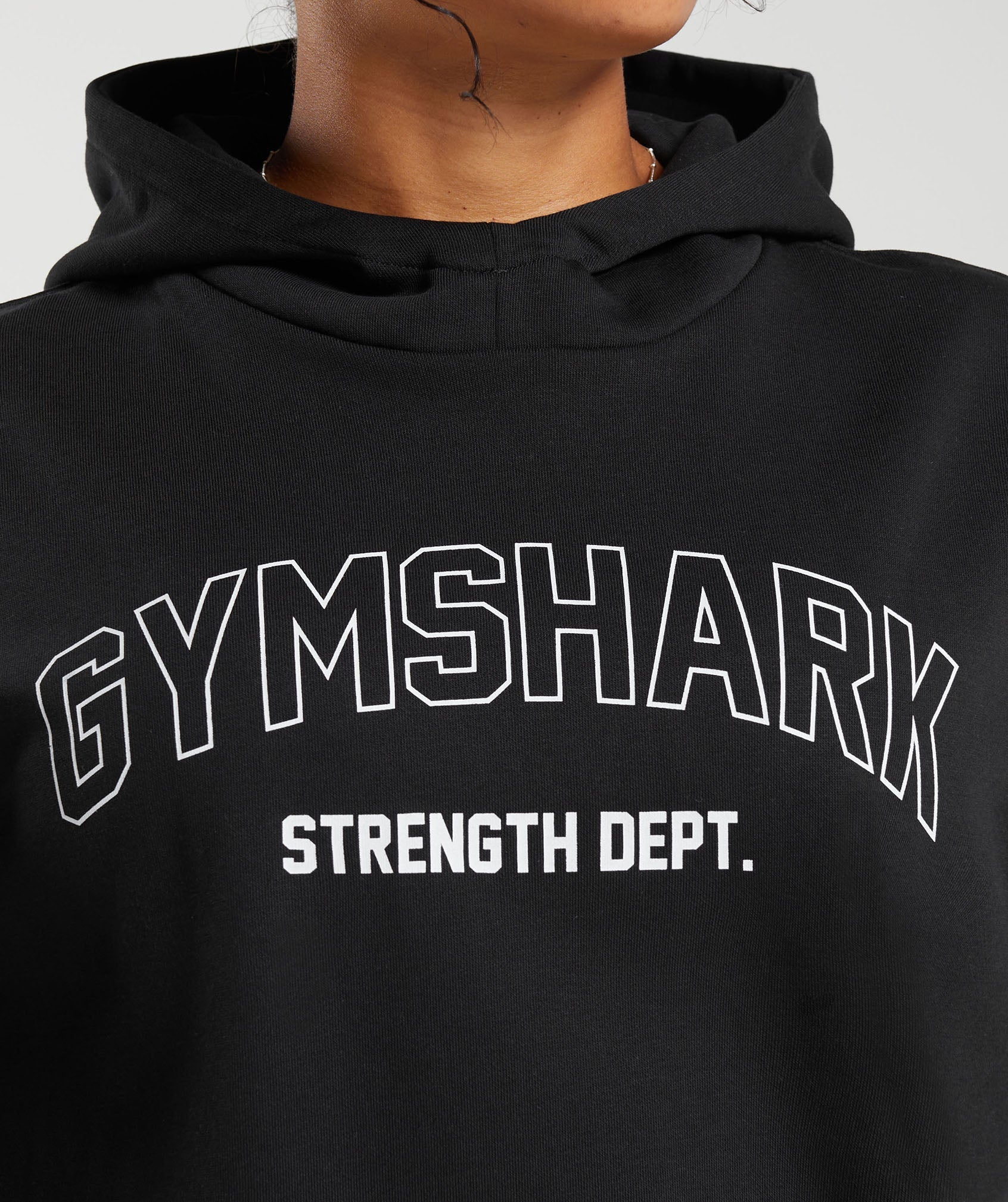 Strength Department Graphic Hoodie in Black - view 5