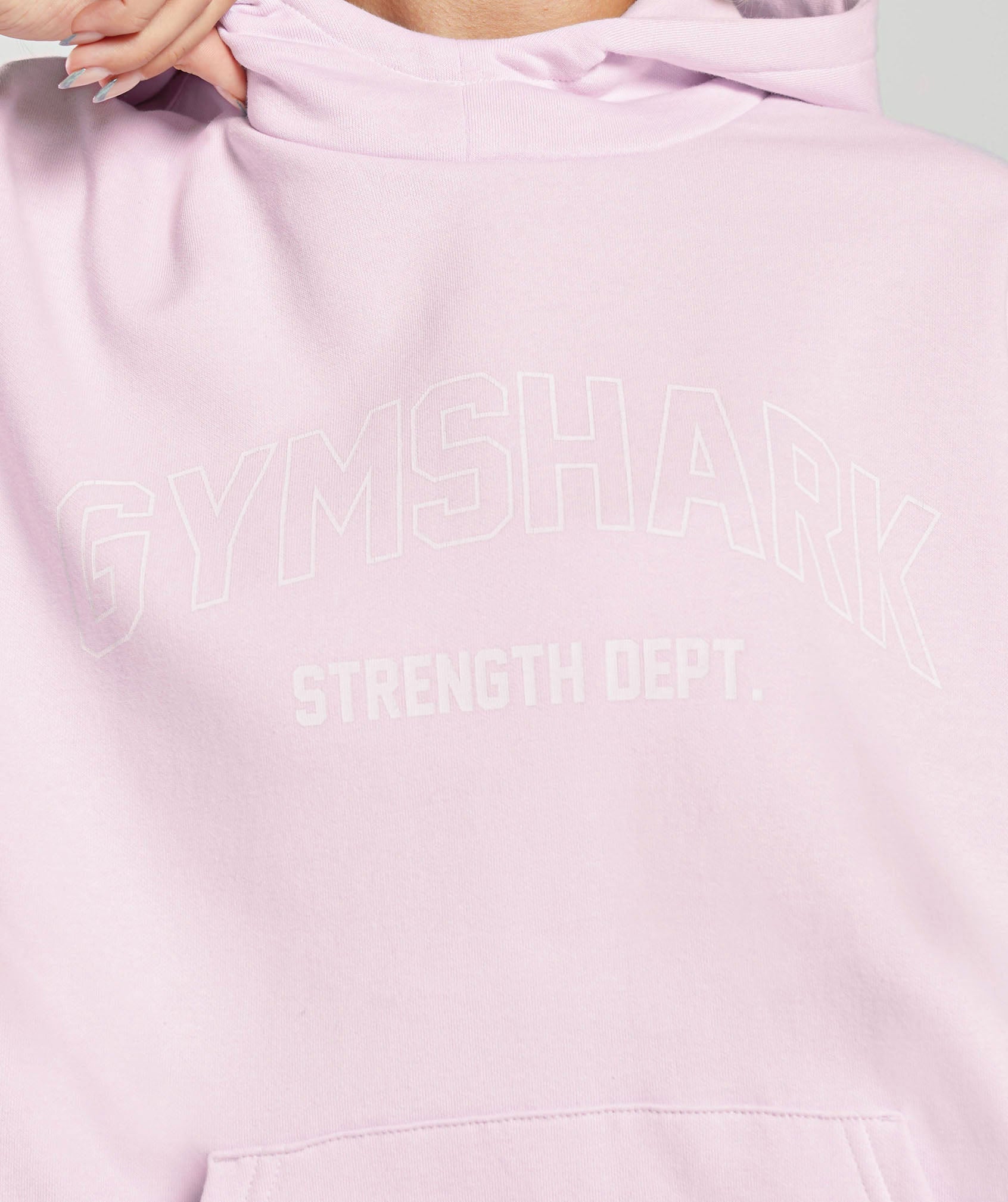 Strength Department Graphic Hoodie in Lemonade Pink - view 5