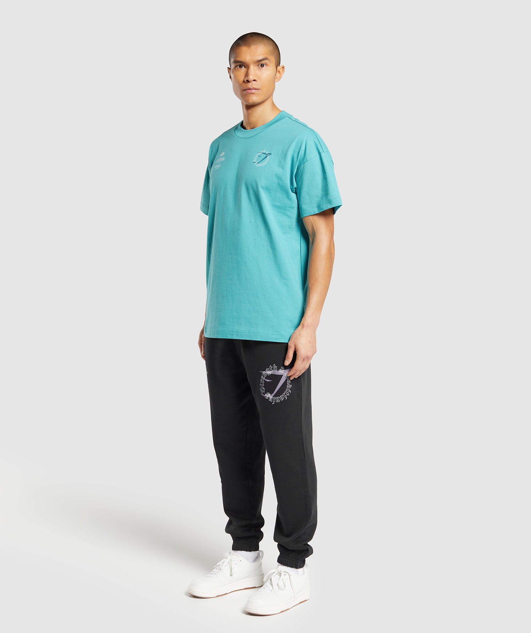 Strength and Conditioning T-Shirt in Artificial Teal - view 4
