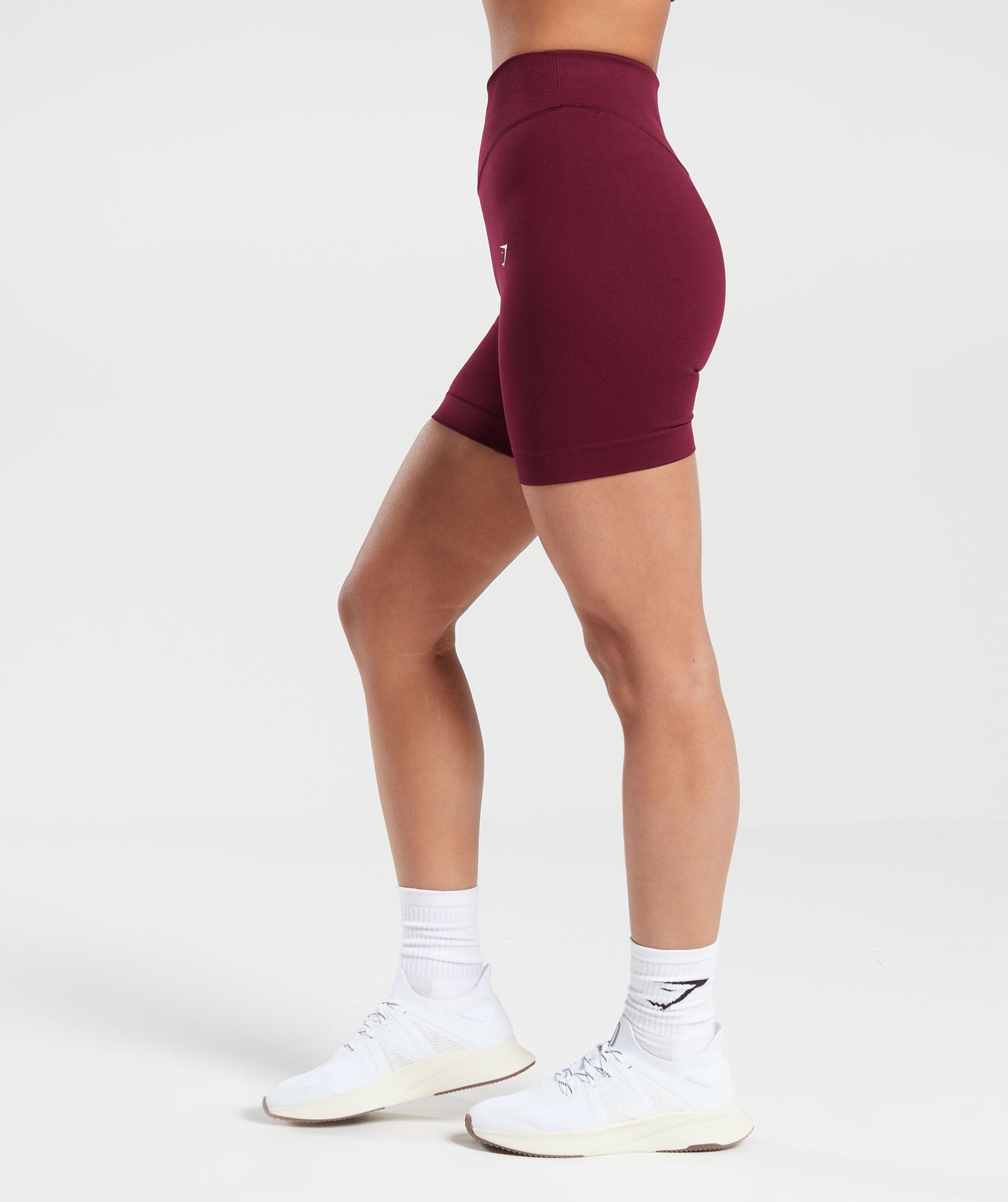 Sweat Seamless Shorts in Plum Pink - view 3