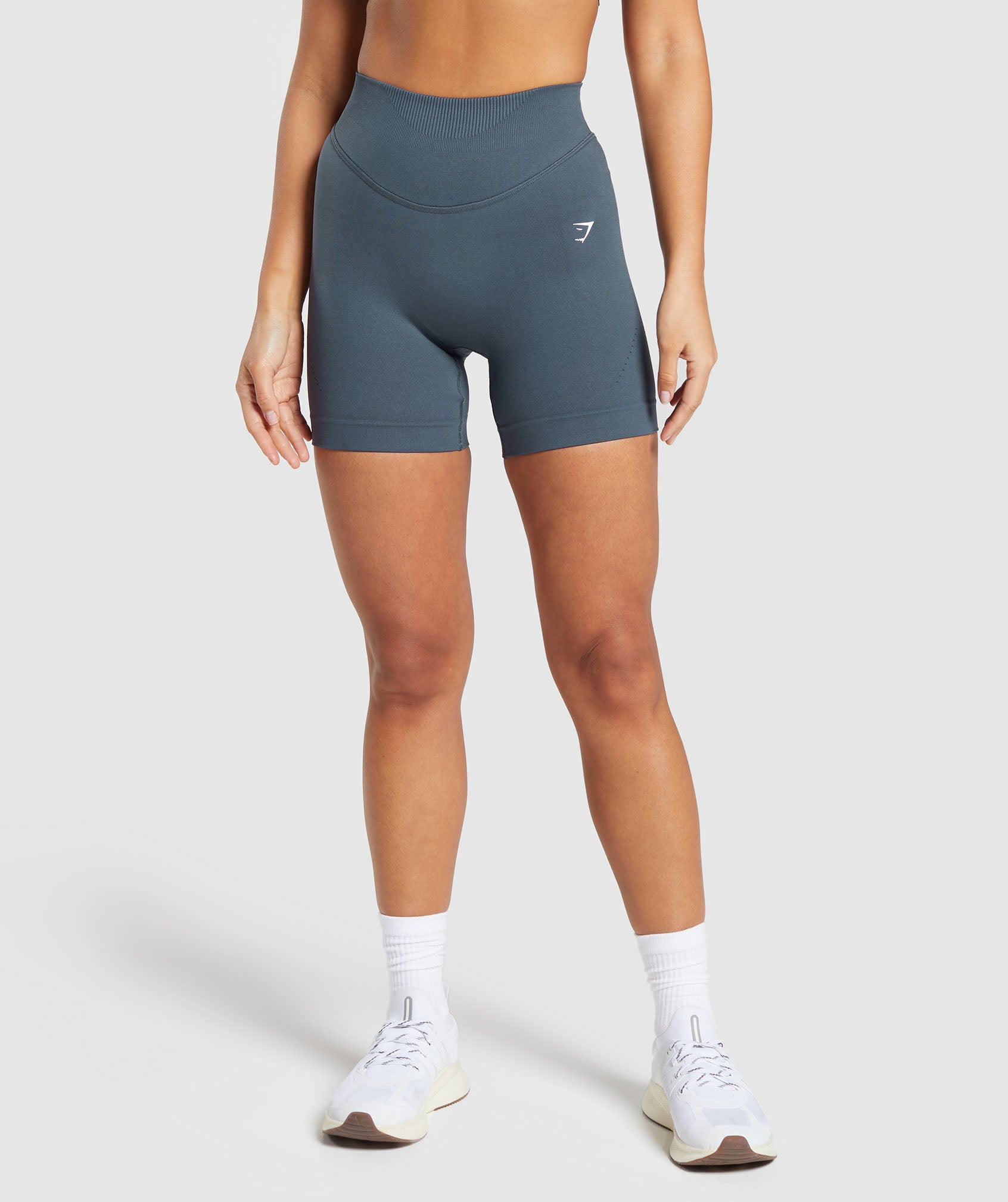 Sweat Seamless Shorts in Titanium Blue - view 1