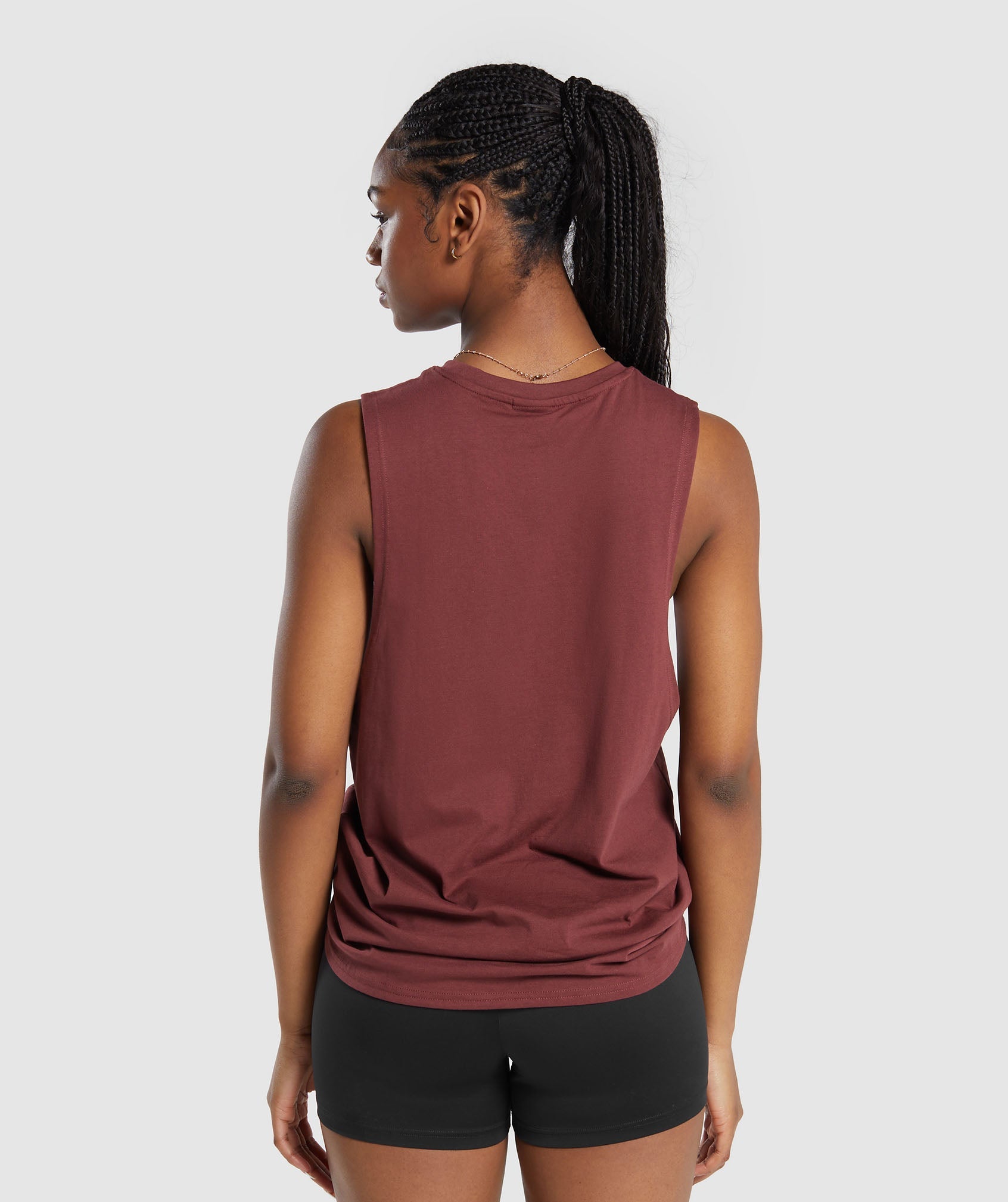 Training Drop Arm Tank in Burgundy Brown - view 2