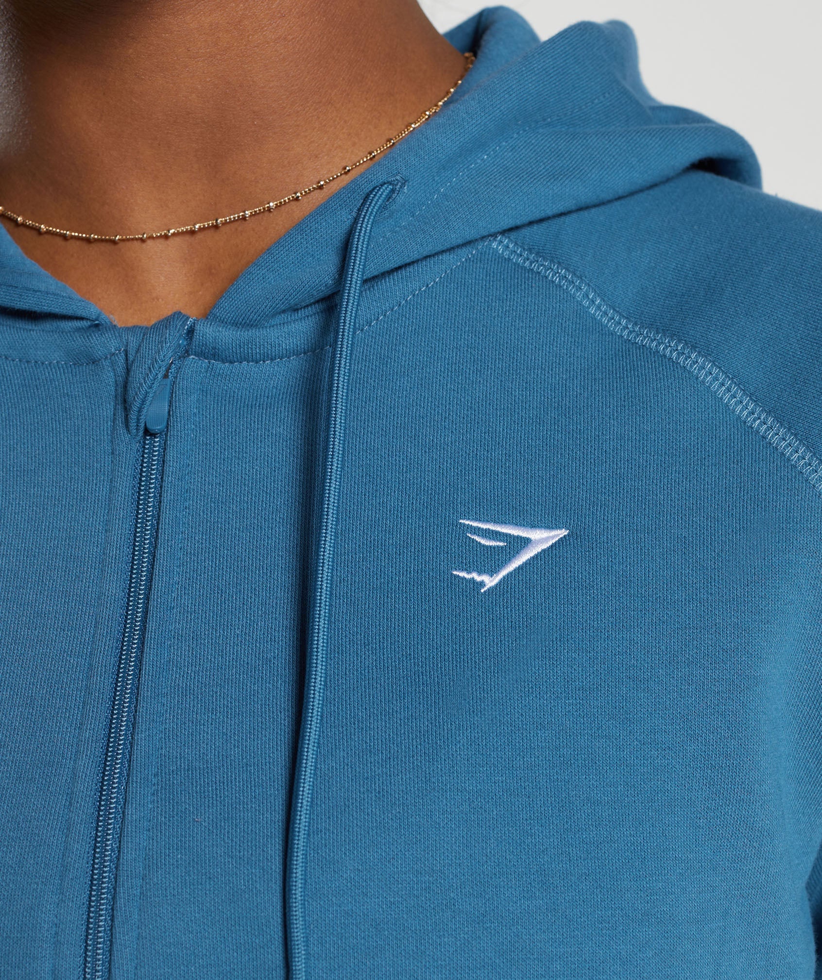 Training Fleece Zip Hoodie in Utility Blue - view 5