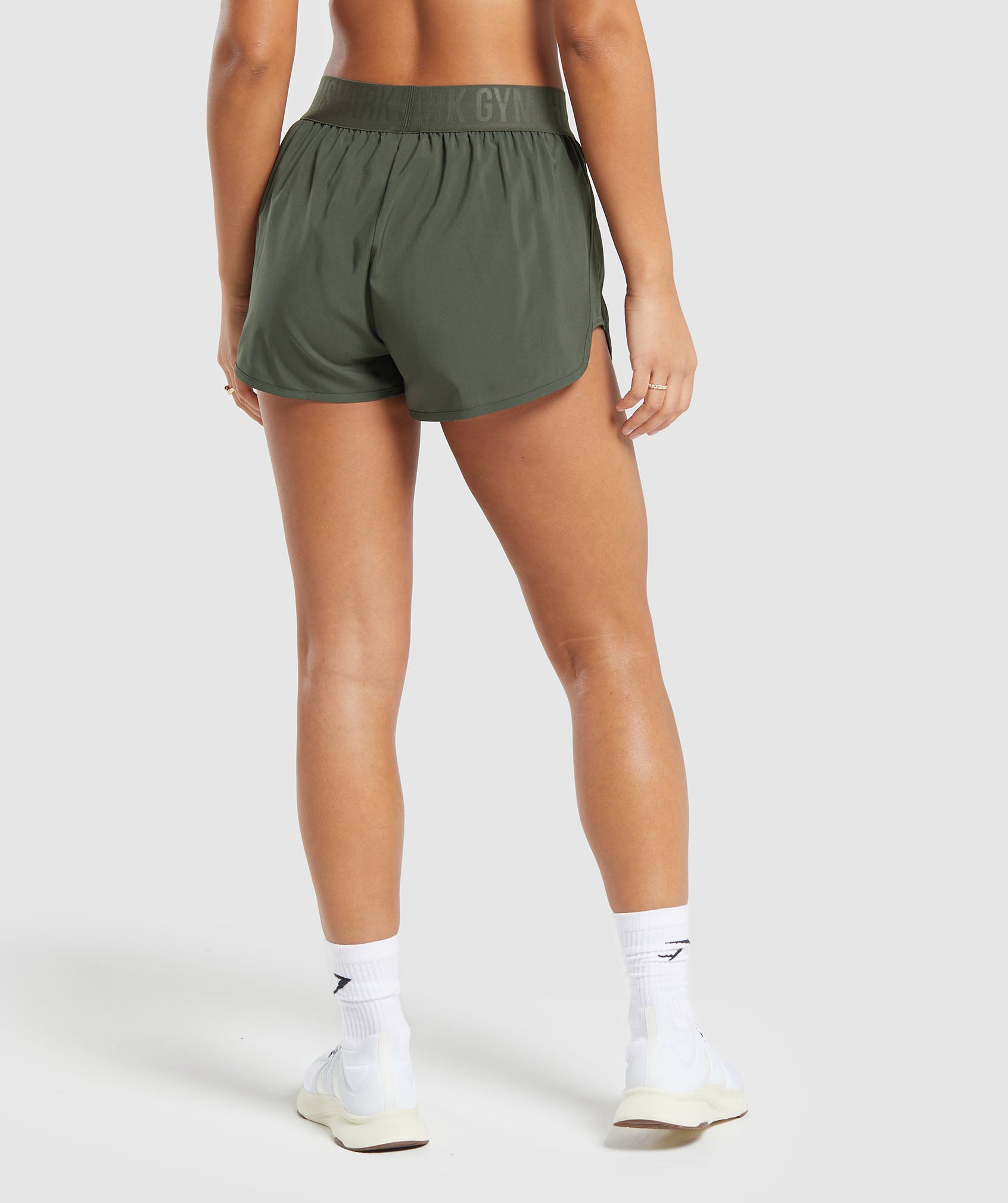 Training Loose Fit Shorts in Strength Green - view 2