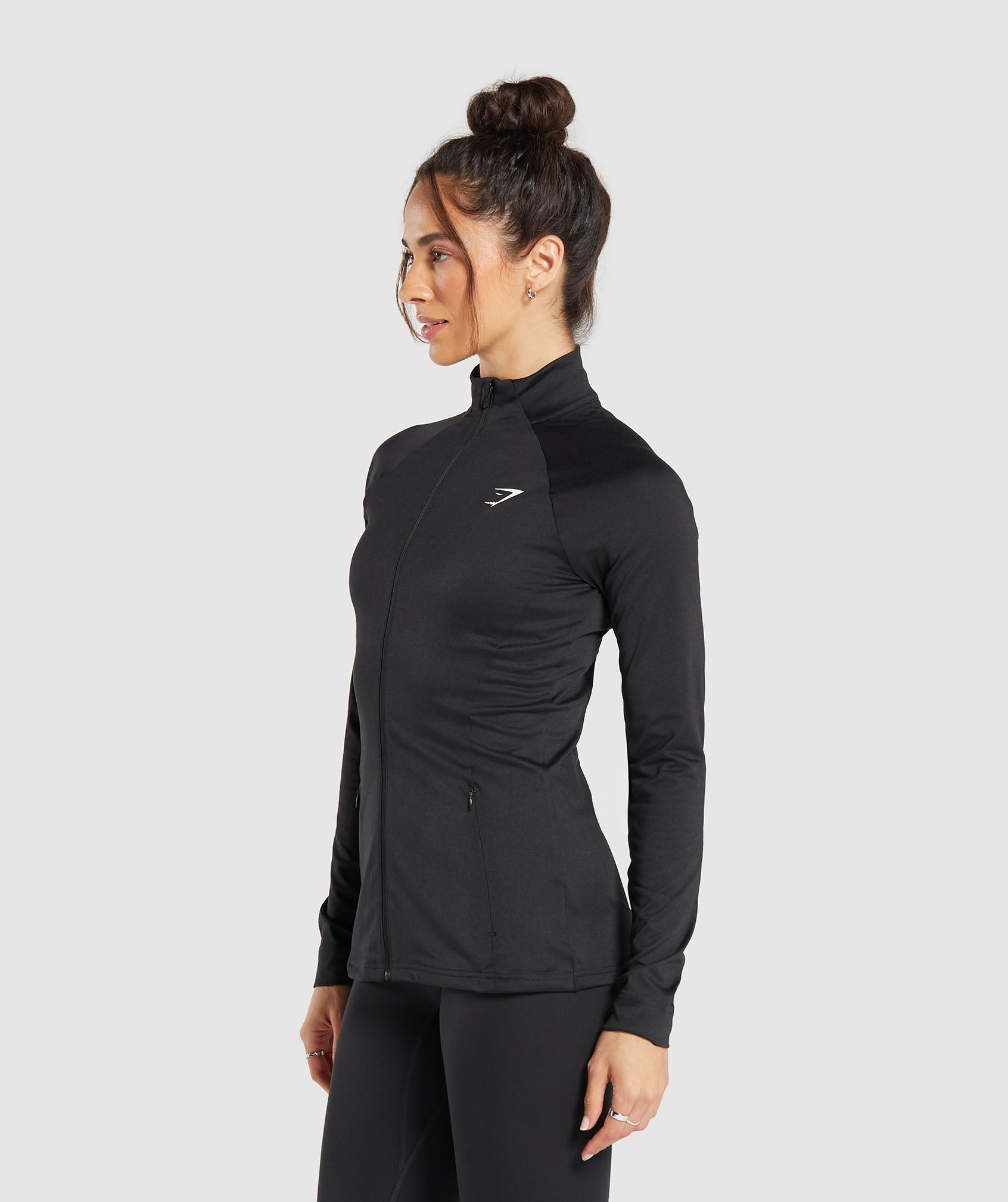 Training Jacket in Black - view 3