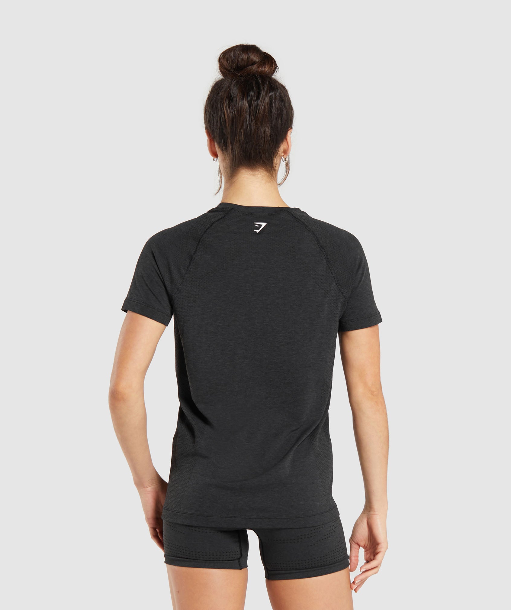 Vital Seamless 2.0 Light T-Shirt in Black Marl