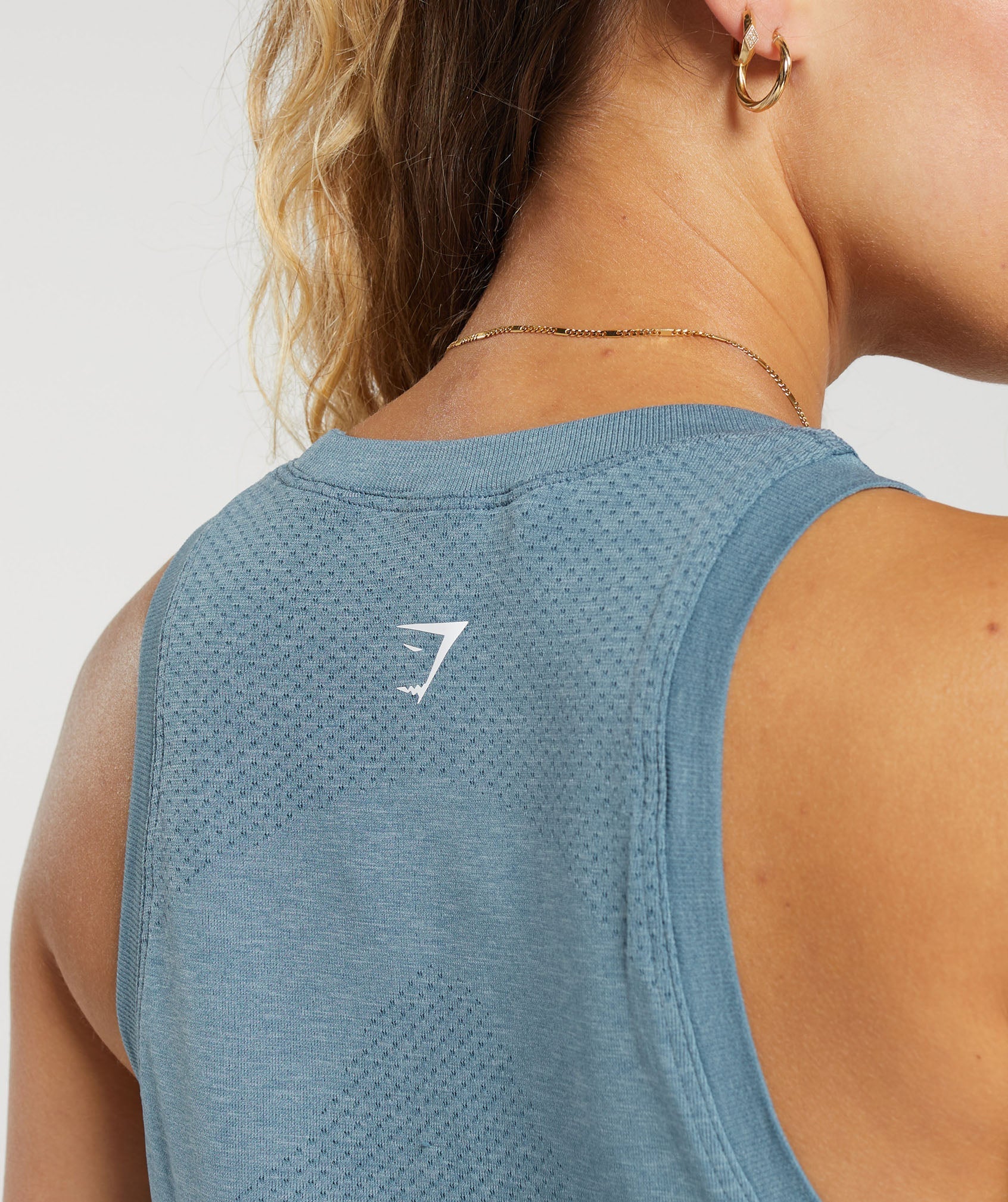 Vital Seamless 2.0 Light Tank in Faded Blue Marl - view 6