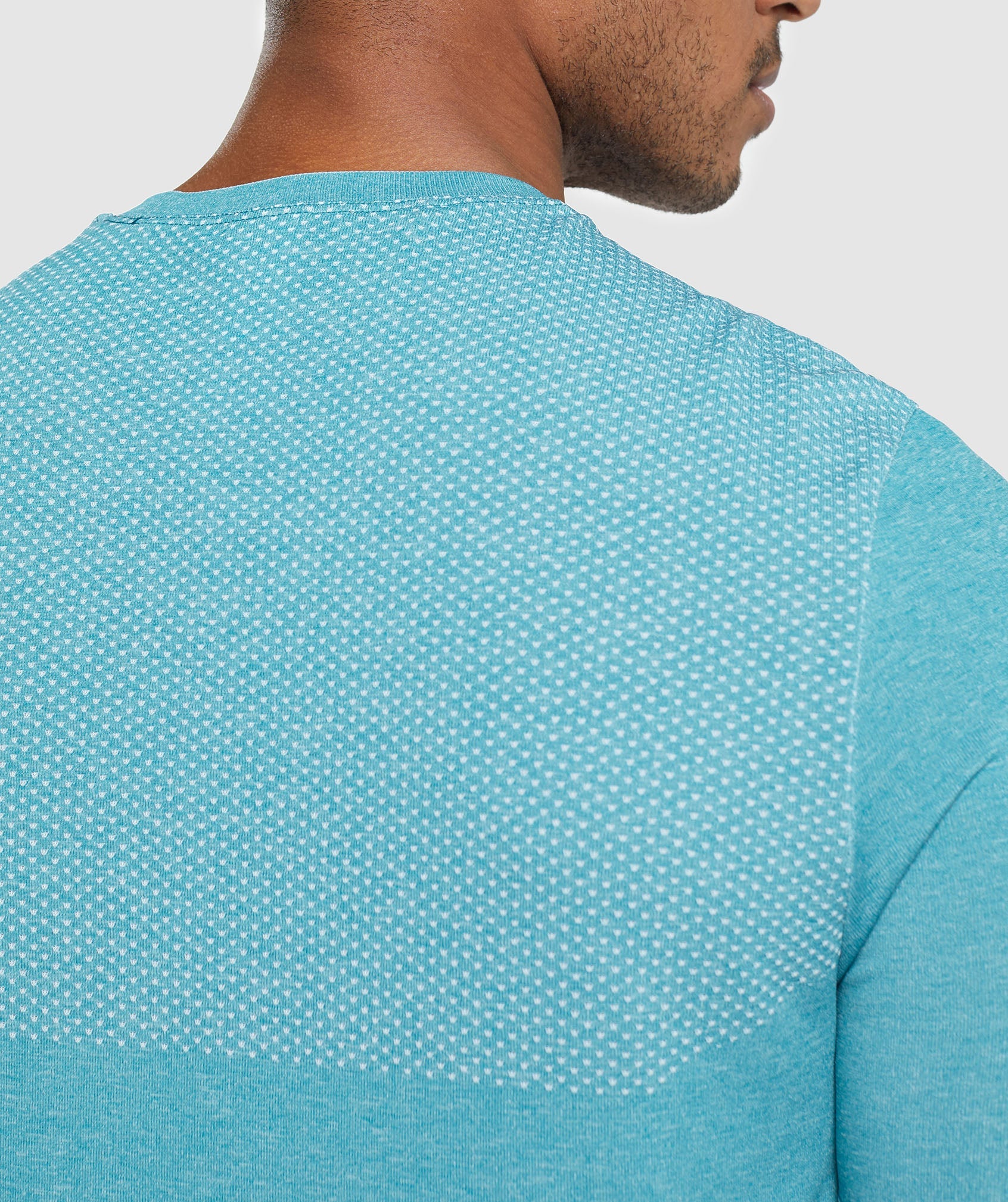 Vital Seamless T-Shirt in Artificial Teal/White Marl - view 6