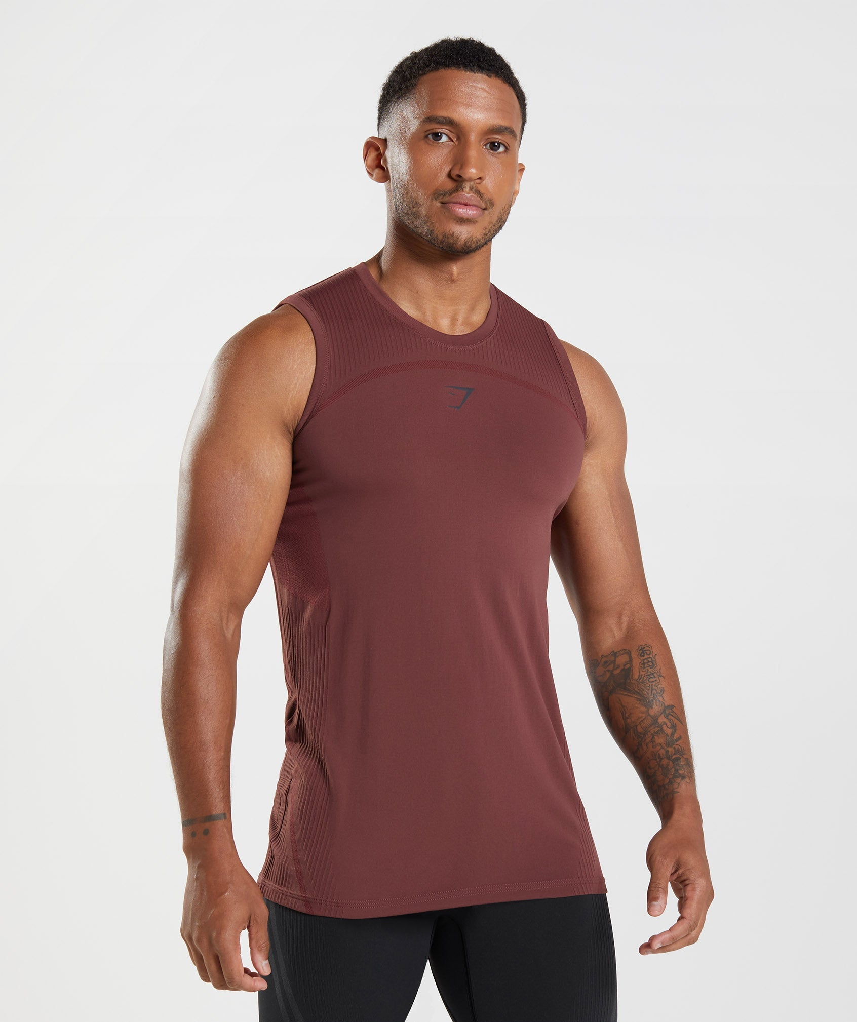 315 Seamless Tank in Cherry Brown